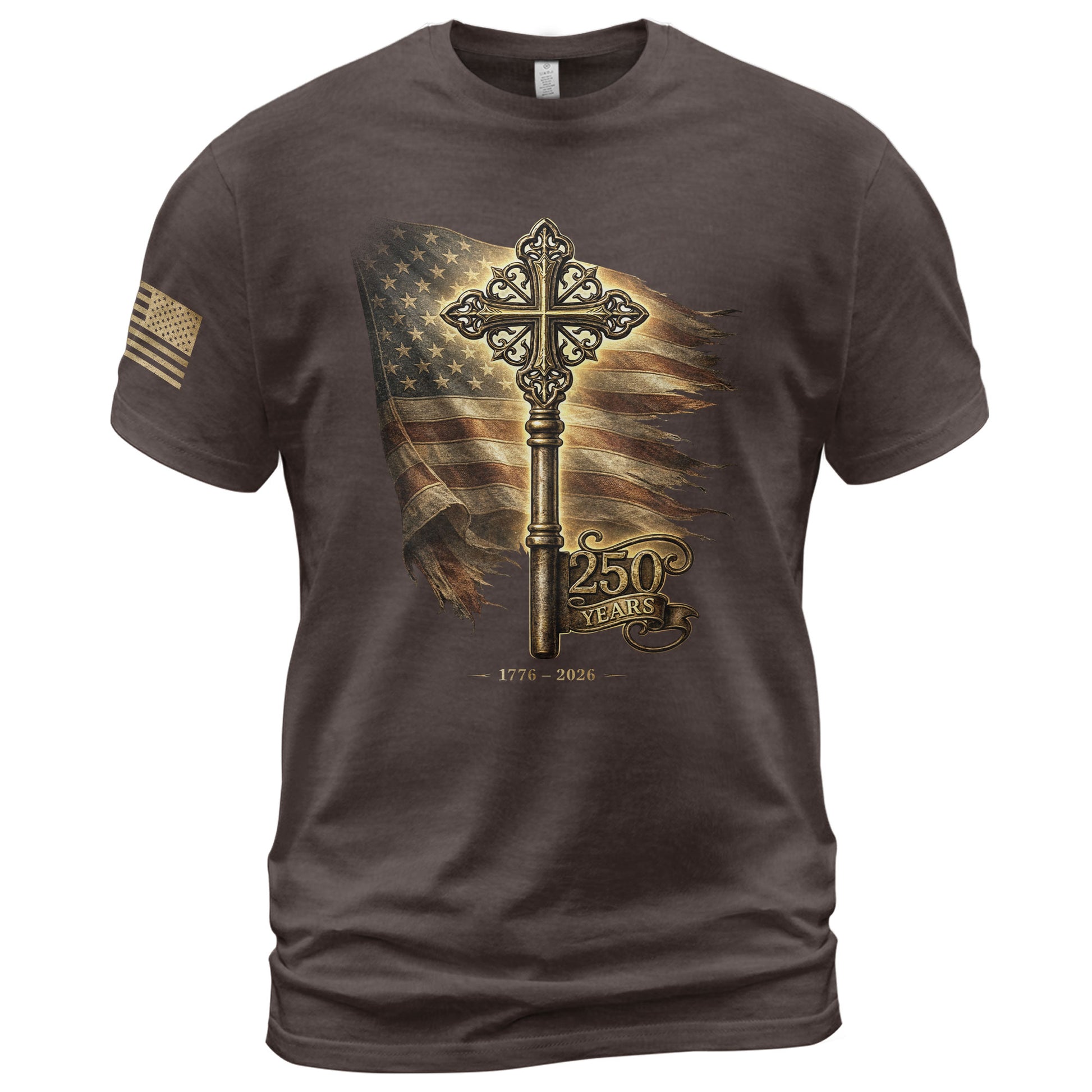 USA 250 Years Freedom Key Shirt 1776–2026 Independence Heritage Shirt - Rust Field Wear