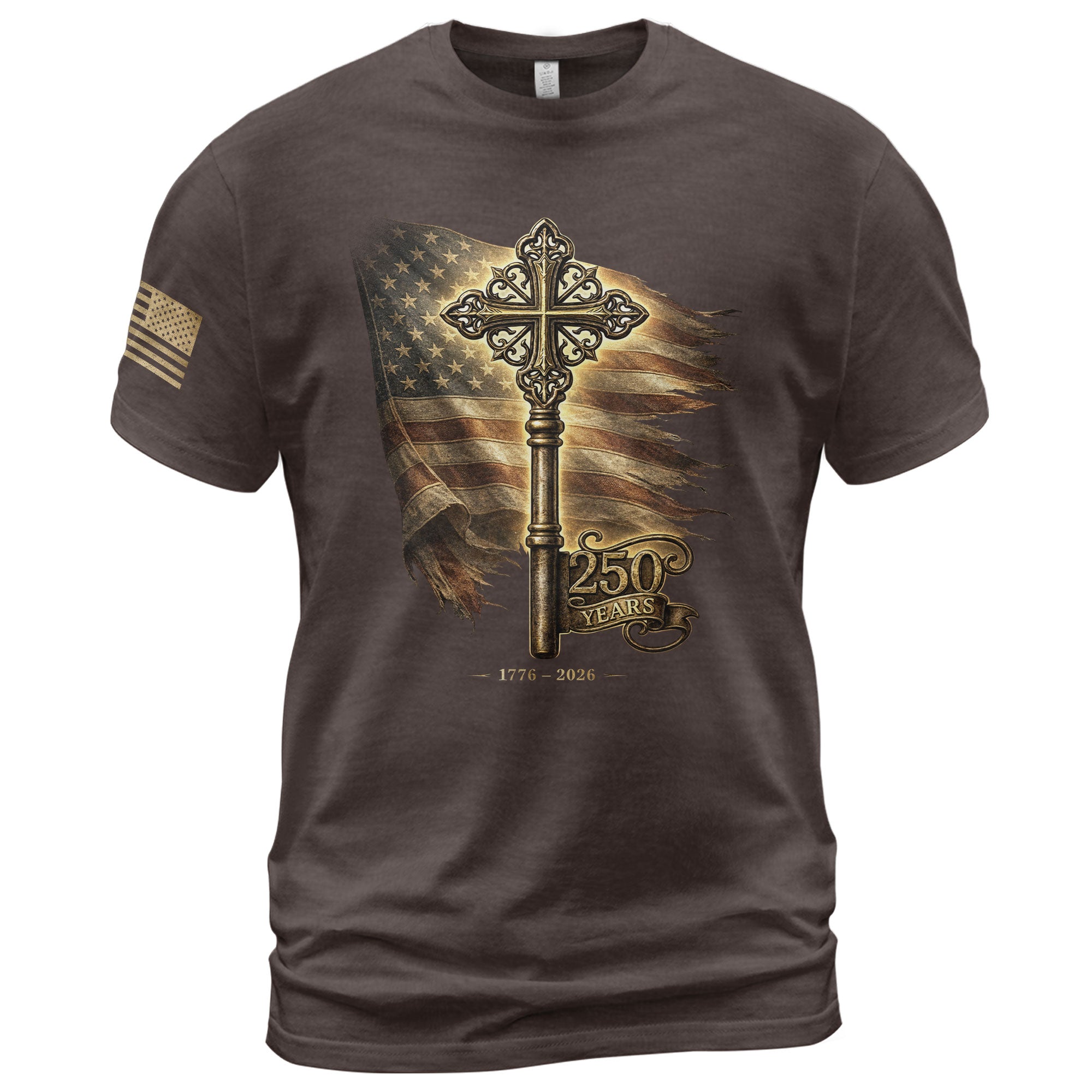 USA 250 Years Freedom Key Shirt 1776–2026 Independence Heritage Shirt - Rust Field Wear