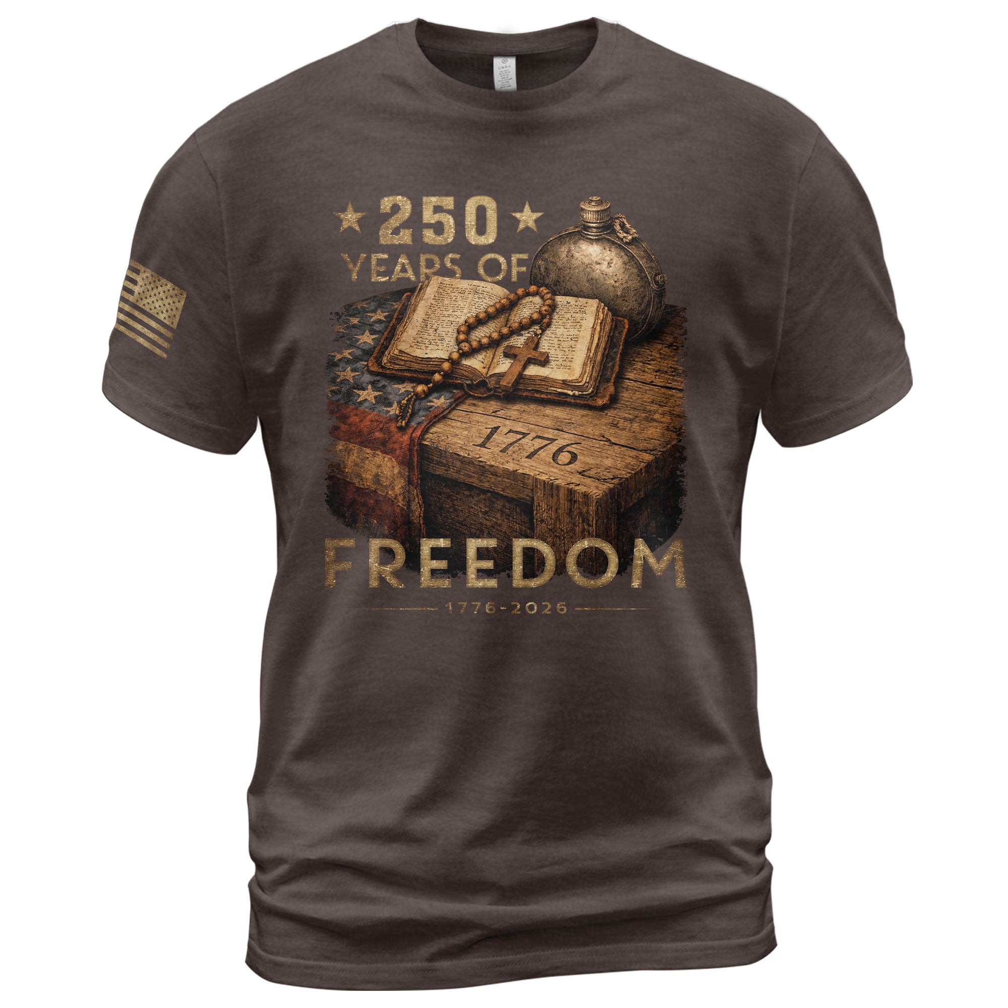 USA 1776–2026 Freedom Heritage Shirt American 250 Year Celebration Shirt - Rust Field Wear