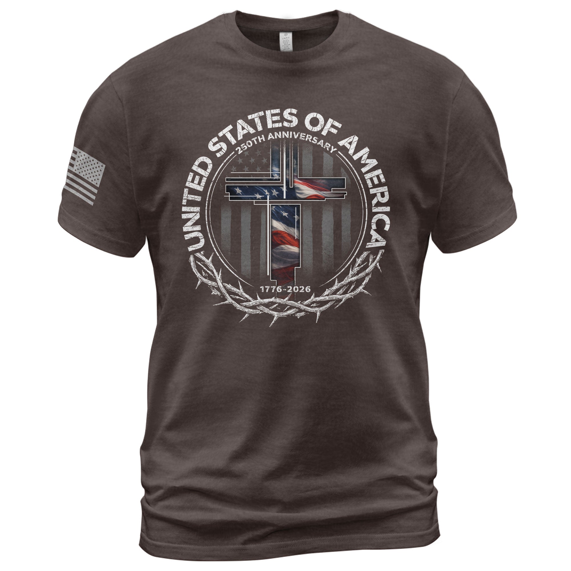Christian USA 250th Anniversary Shirt 1776–2026 Faith & Freedom Legacy - Rust Field Wear