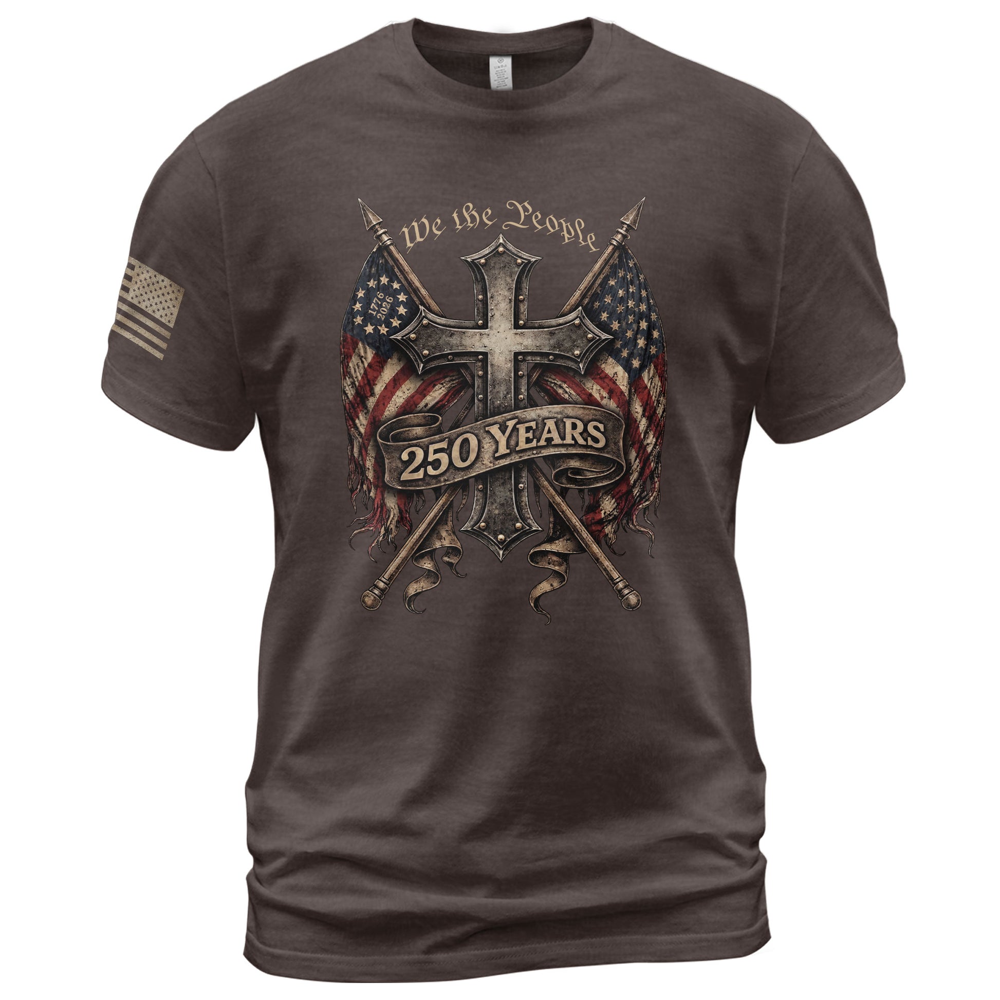 USA 1776–2026 Christian Freedom Celebration Shirt Patriotic Heritage - Rust Field Wear