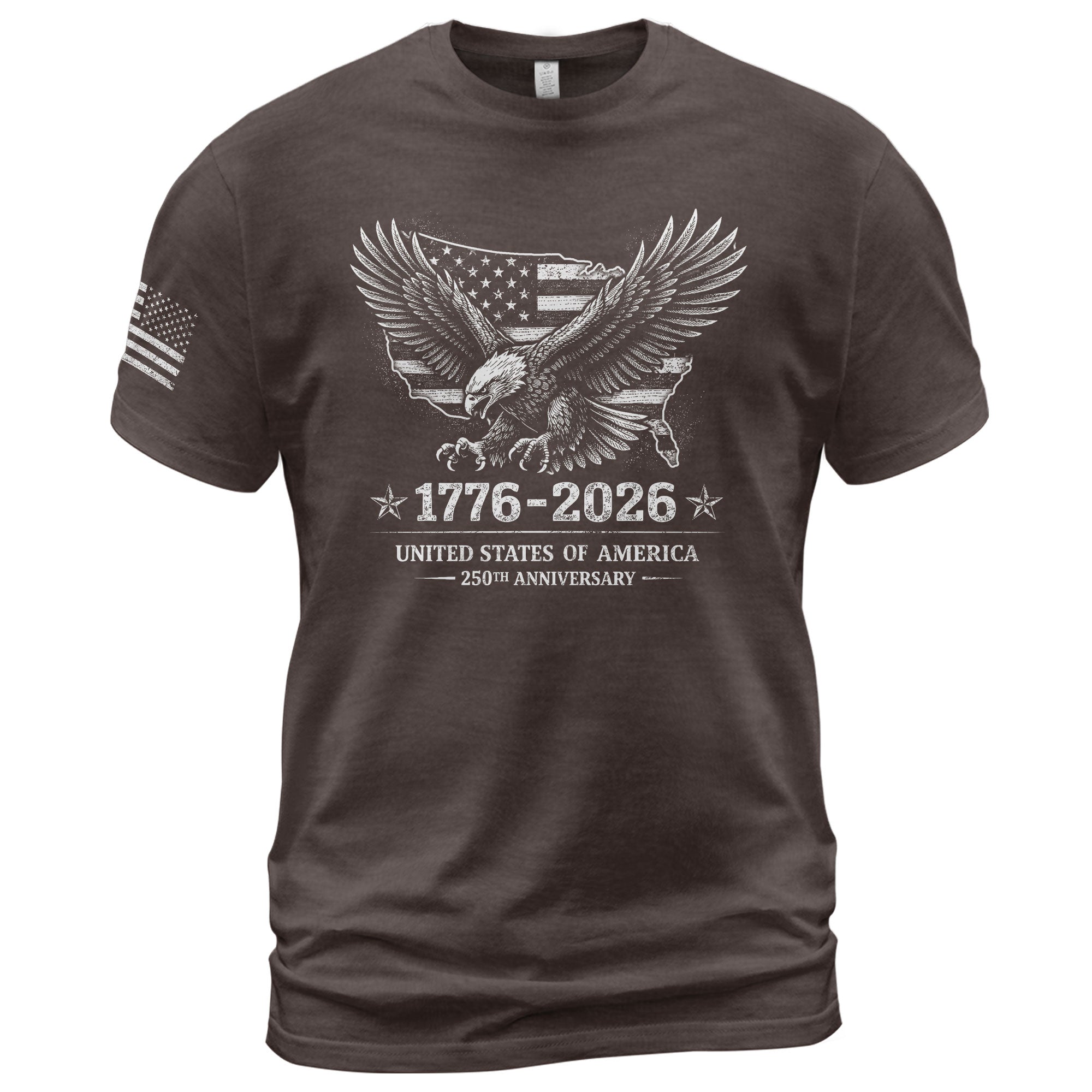 USA 250th Anniversary Shirt 1776-2026 United States of America Patriotic Eagle American Flag - Rust Field Wear