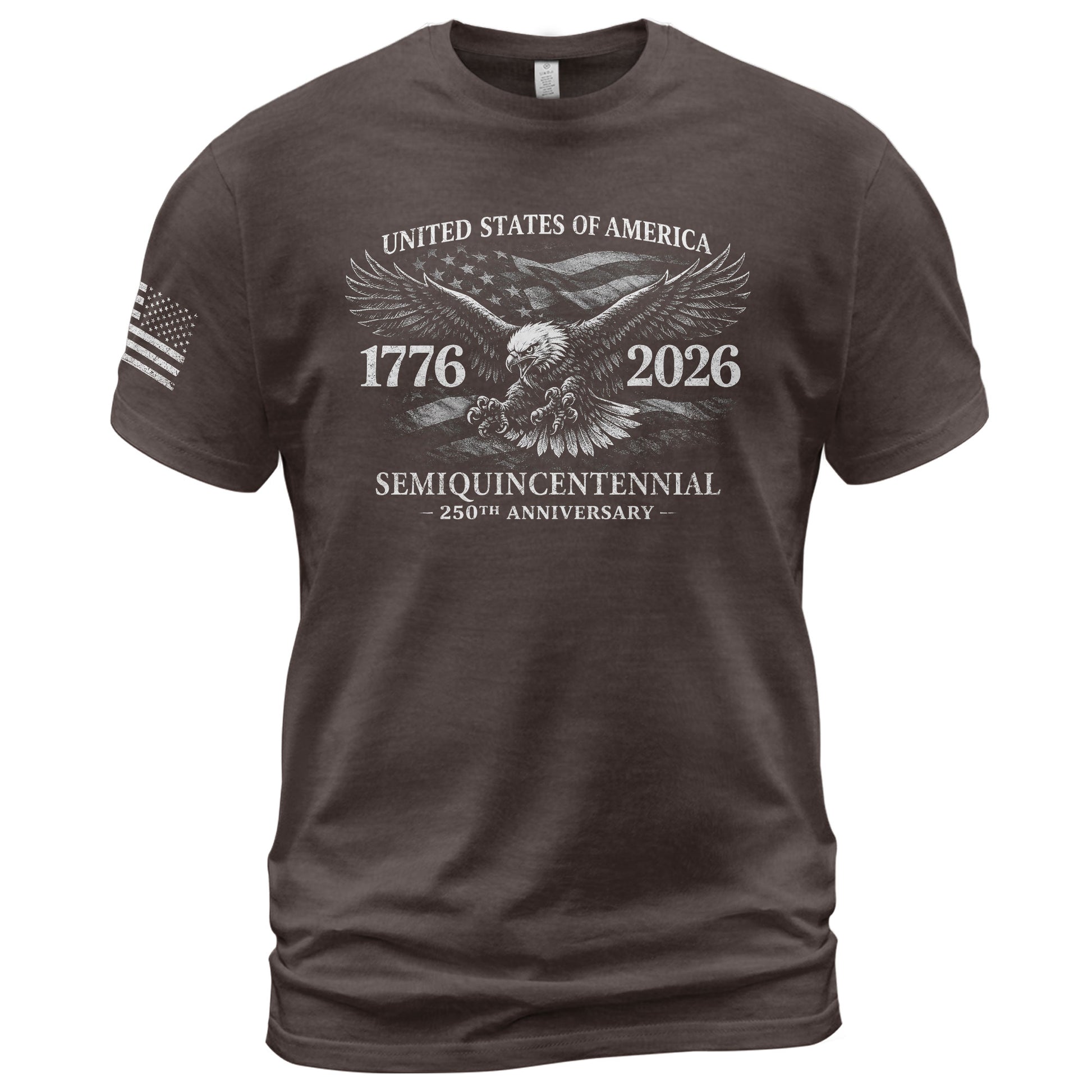 USA 250 Years American Pride Shirt 1776-2026 Eagle USA Patriotic - Rust Field Wear
