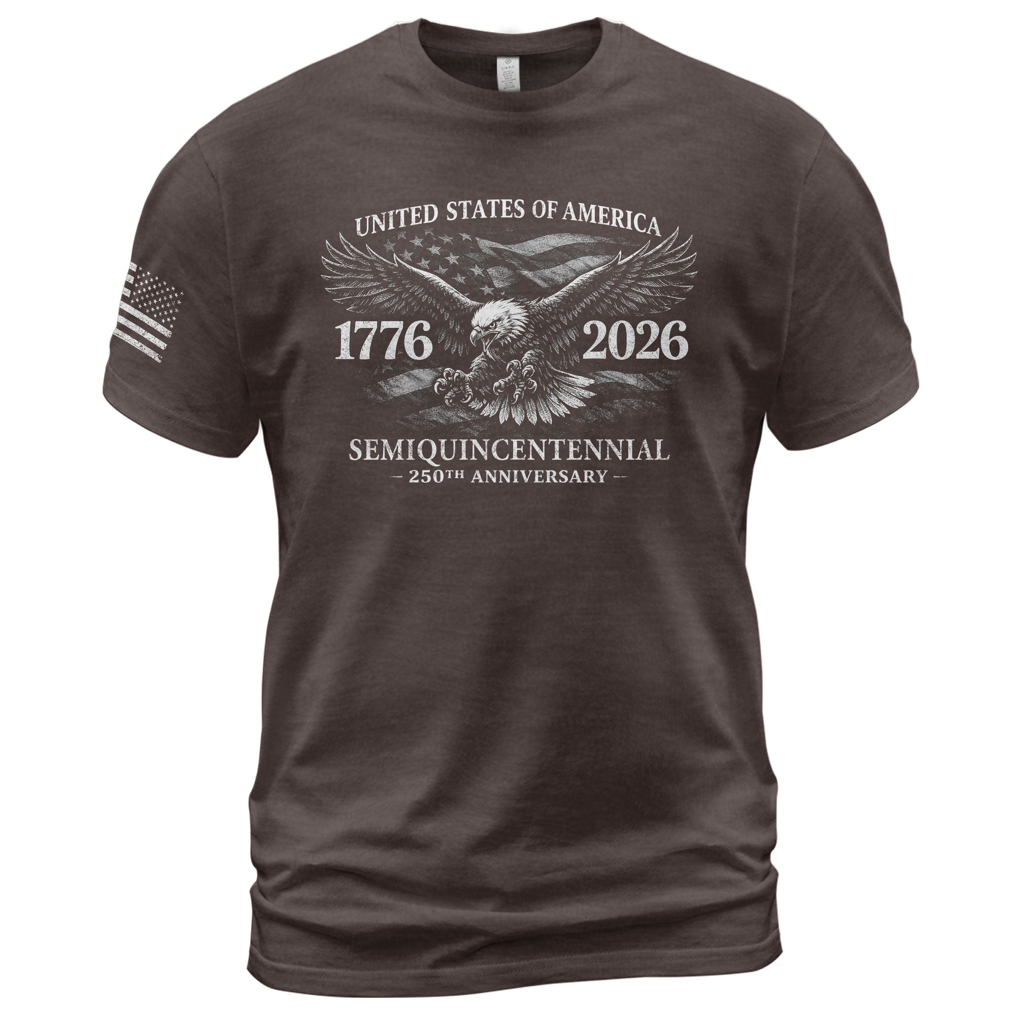 USA 250 Years American Pride Shirt 1776-2026 Eagle USA Patriotic - Rust Field Wear