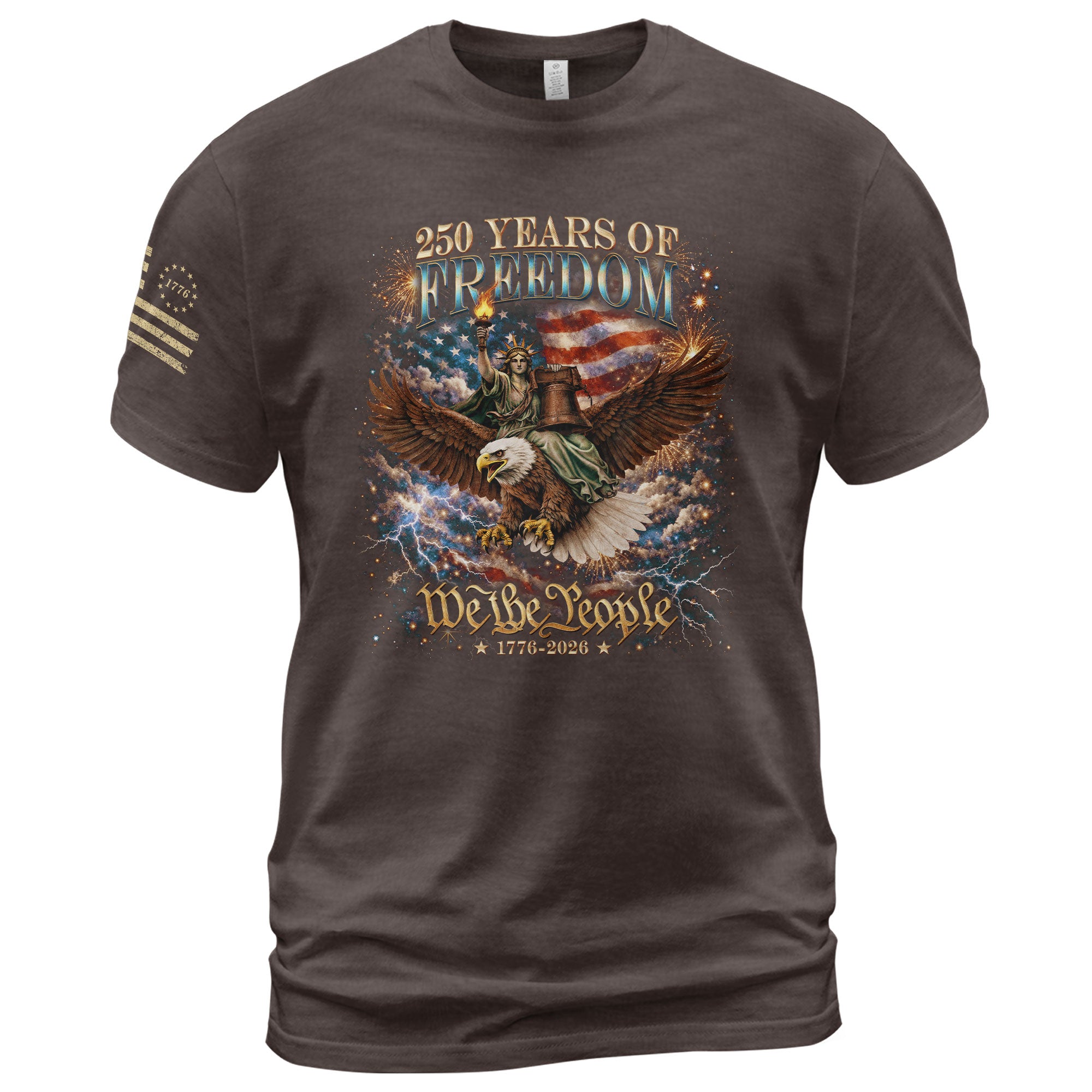 250 Years Of Freedom Shirt - 1776-2026 We The People 250th Anniversary USA Shirt & Merchandise Bootleg Tee - Rust Field Wear