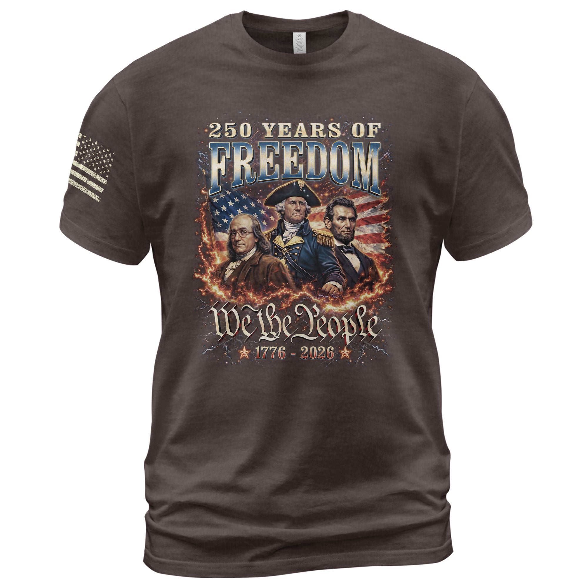 USA 250th Anniversary Shirt 1776-2026 - Presidents 250th Year American Anniversary Flag Legends Bootleg - Rust Field Wear