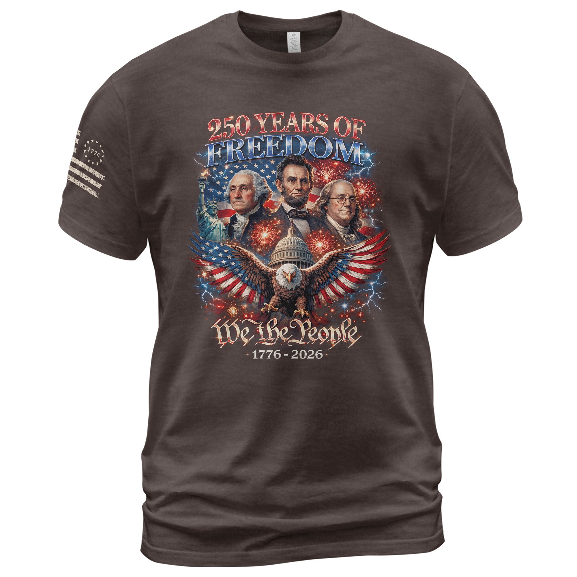 Legends of Liberty USA 250th 250 Years Anniversary Shirt - 250 Years America Anniversary Merchandise We The People 1776-2026 Bootleg Tee - Rust Field Wear