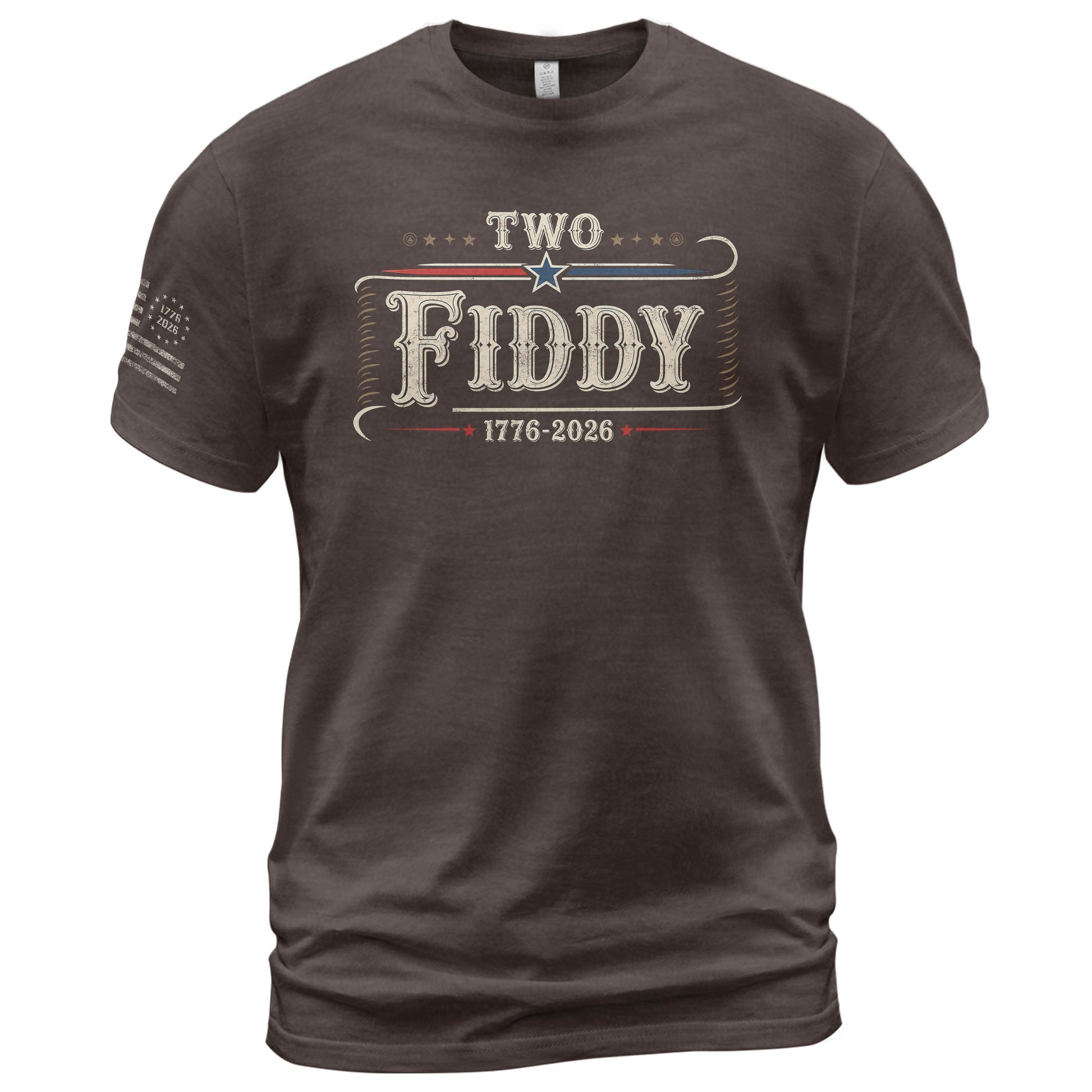 Patriotic Two Fiddy 1776-2026 Shirt - Classic American Anniversary Graphic Style - Rust Field Wear