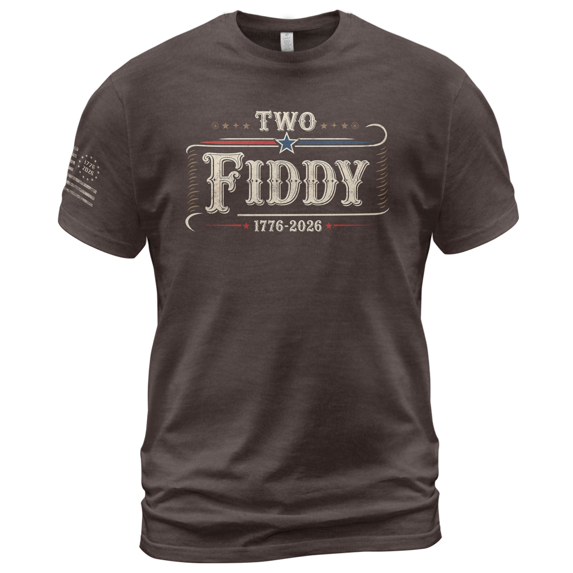 Patriotic Two Fiddy 1776-2026 Shirt - Classic American Anniversary Graphic Style - Rust Field Wear