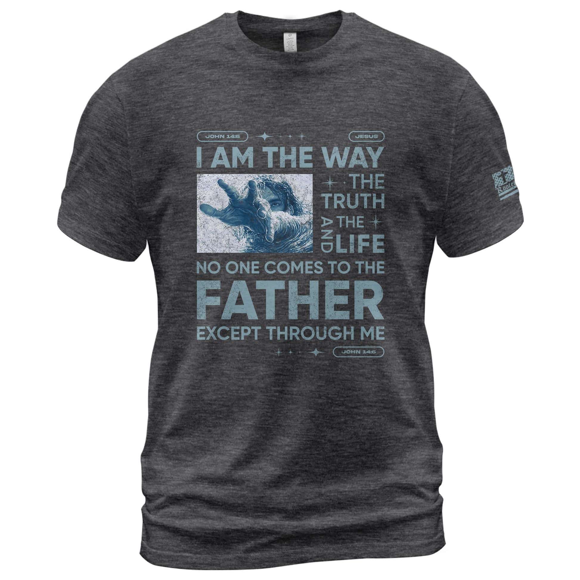 I Am the Way John 14:6 - Christian Shirts for Men, Faith Based Christian Tee Shirts - Rust Field Wear