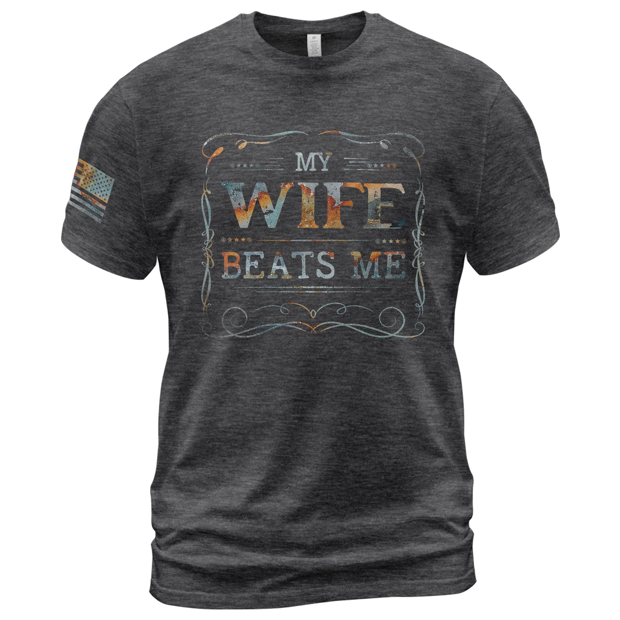 My Wife Beats Me At Video Games Funny Joke Quote Men Vintage Graphic Tee Casual Top