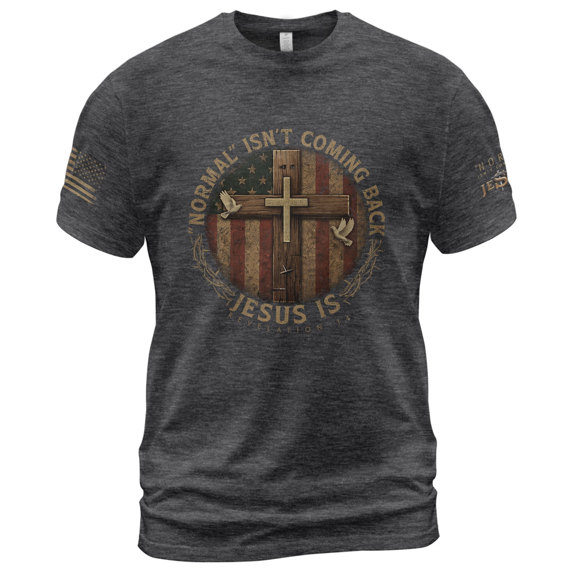 Normal Isn't Coming Back, Christian Shirts for Men - Christian Tee Shirts - Rust Field Wear