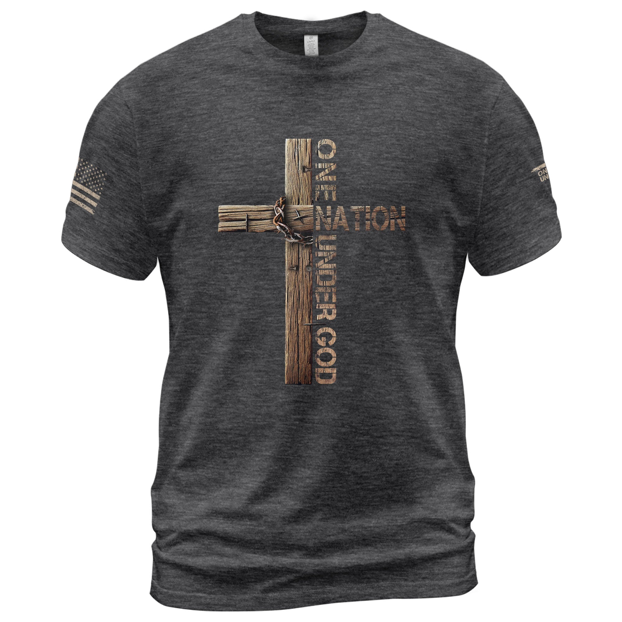 Under God We Stand - Christian Tee Shirts, Christian Shirts for Men - Rust Field Wear
