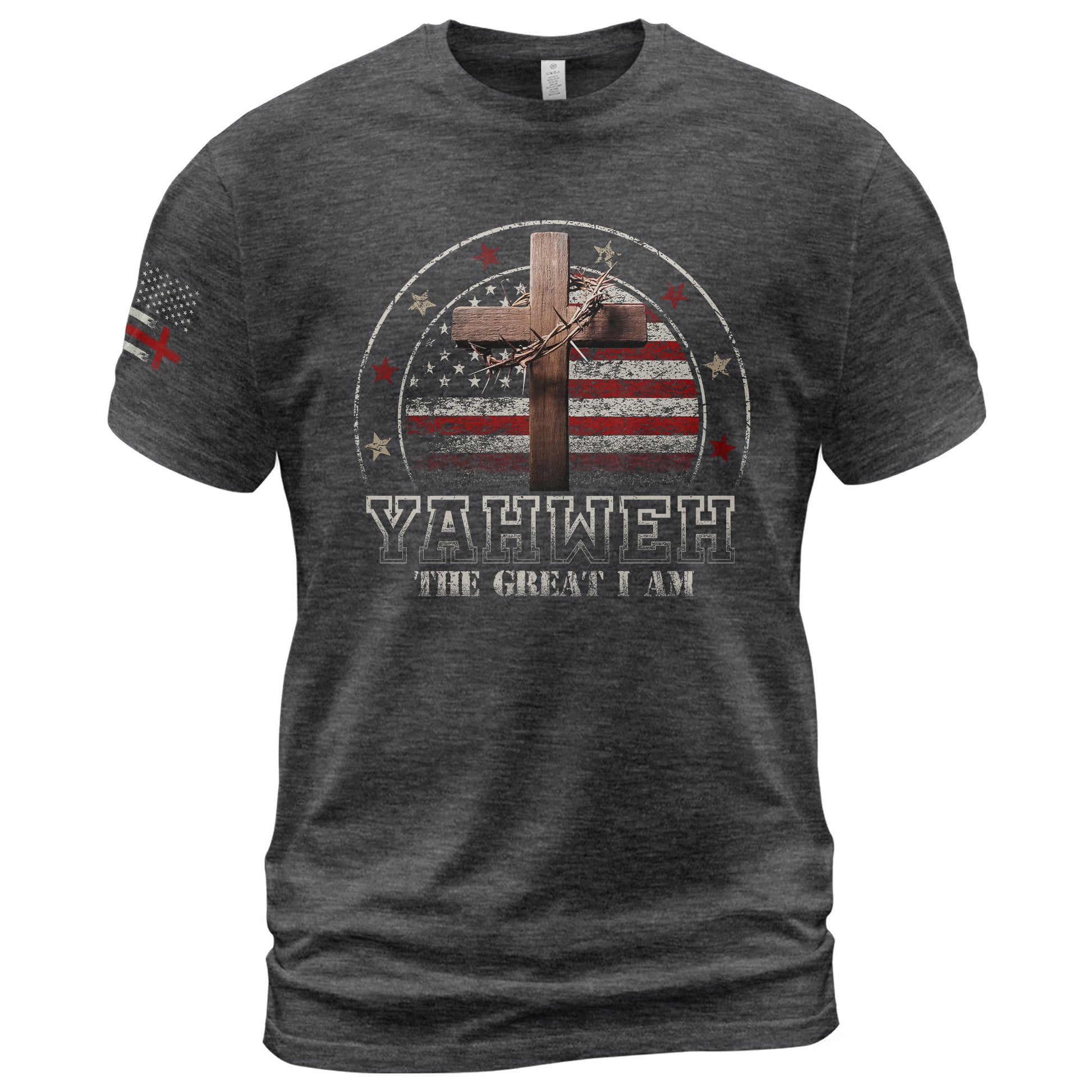 Yahweh The Great I Am, Christian Tee Shirts - Faith Shirts for Men - Rust Field Wear