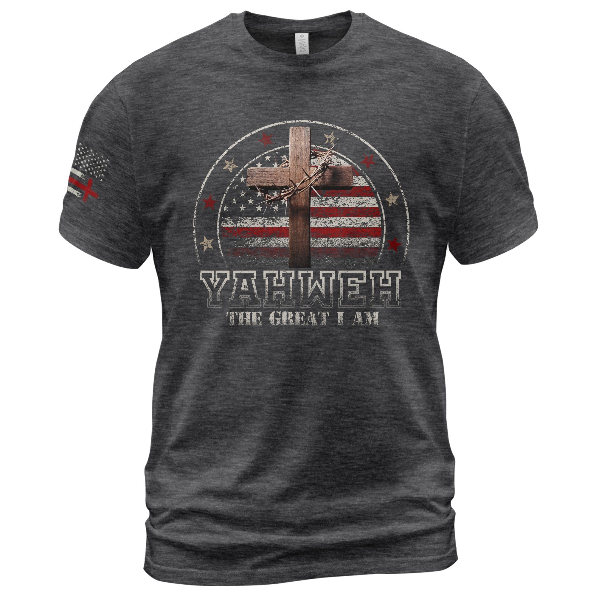 Yahweh The Great I Am, Christian Tee Shirts - Faith Shirts for Men - Rust Field Wear
