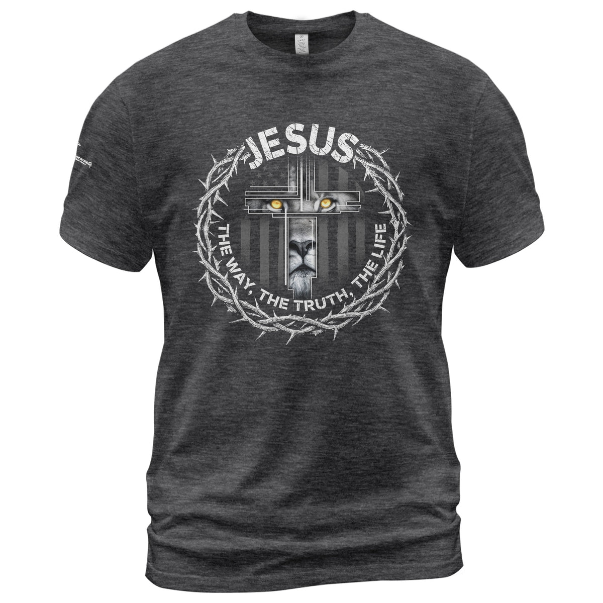 Jesus The Way The Truth The Life Crown of Thorns T-Shirt upsale - Rust Field Wear