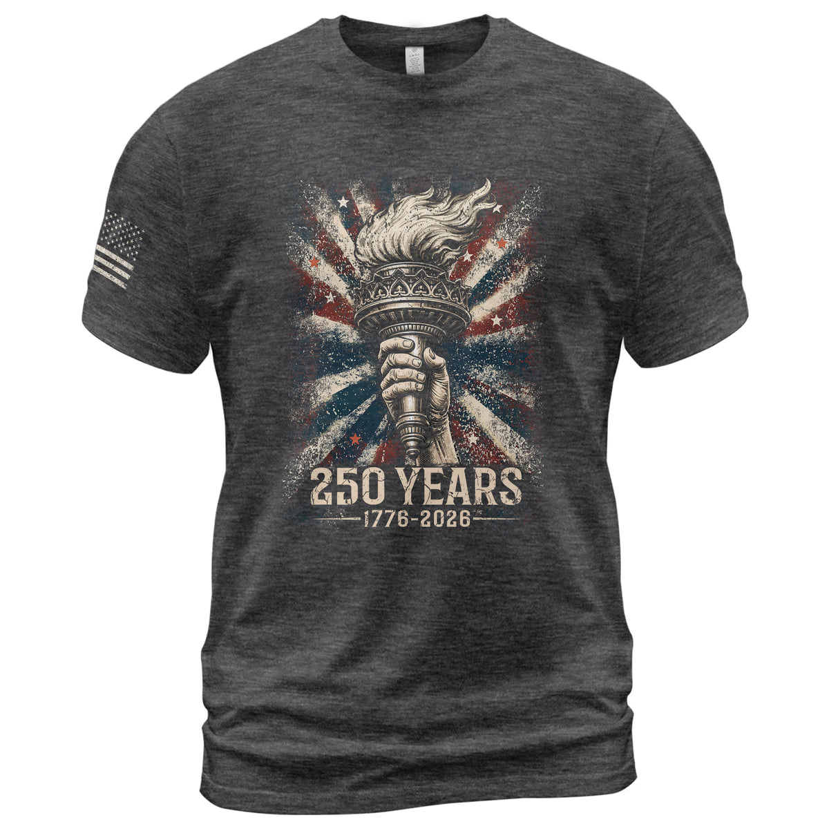 USA 250th Anniversary 250 Years Shirt 1776-2026 Liberty Torch Patriotic Pride - Rust Field Wear