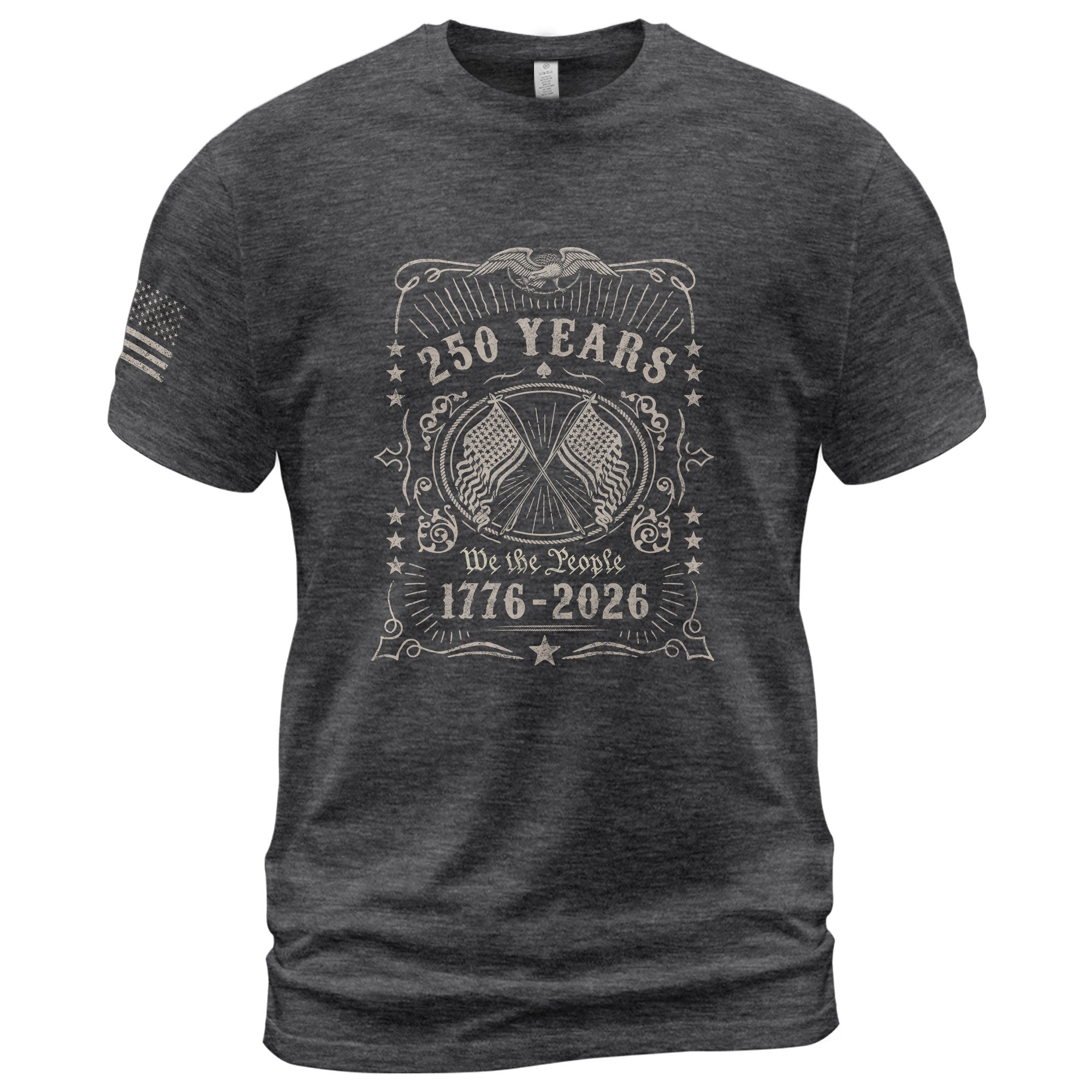 250 Years We The People Shirt – Vintage American Crest 1776–2026 Tee - Rust Field Wear