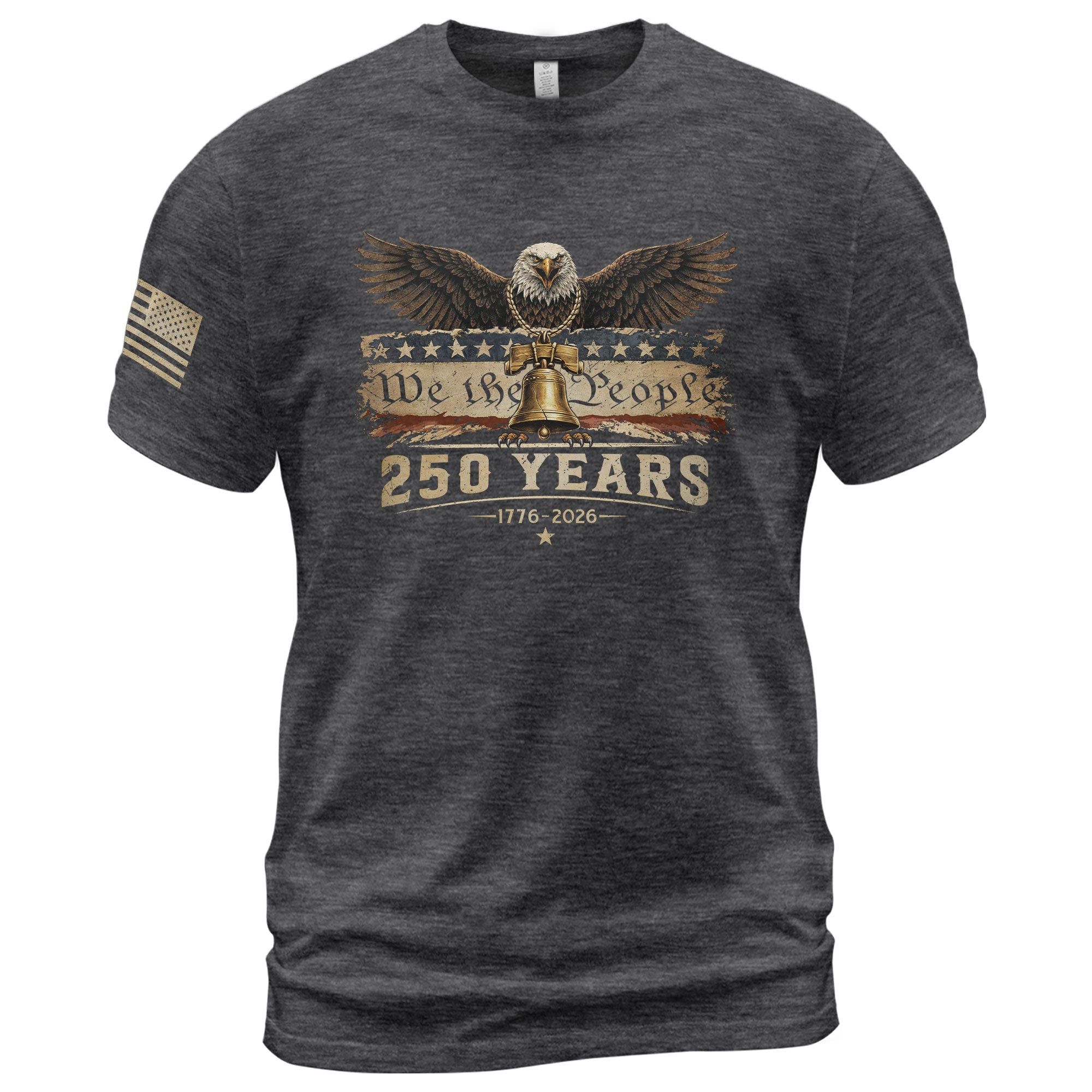 USA 250th Anniversary 250 Years Shirt 1776-2026 American Eagle Liberty Bell We The People - Rust Field Wear