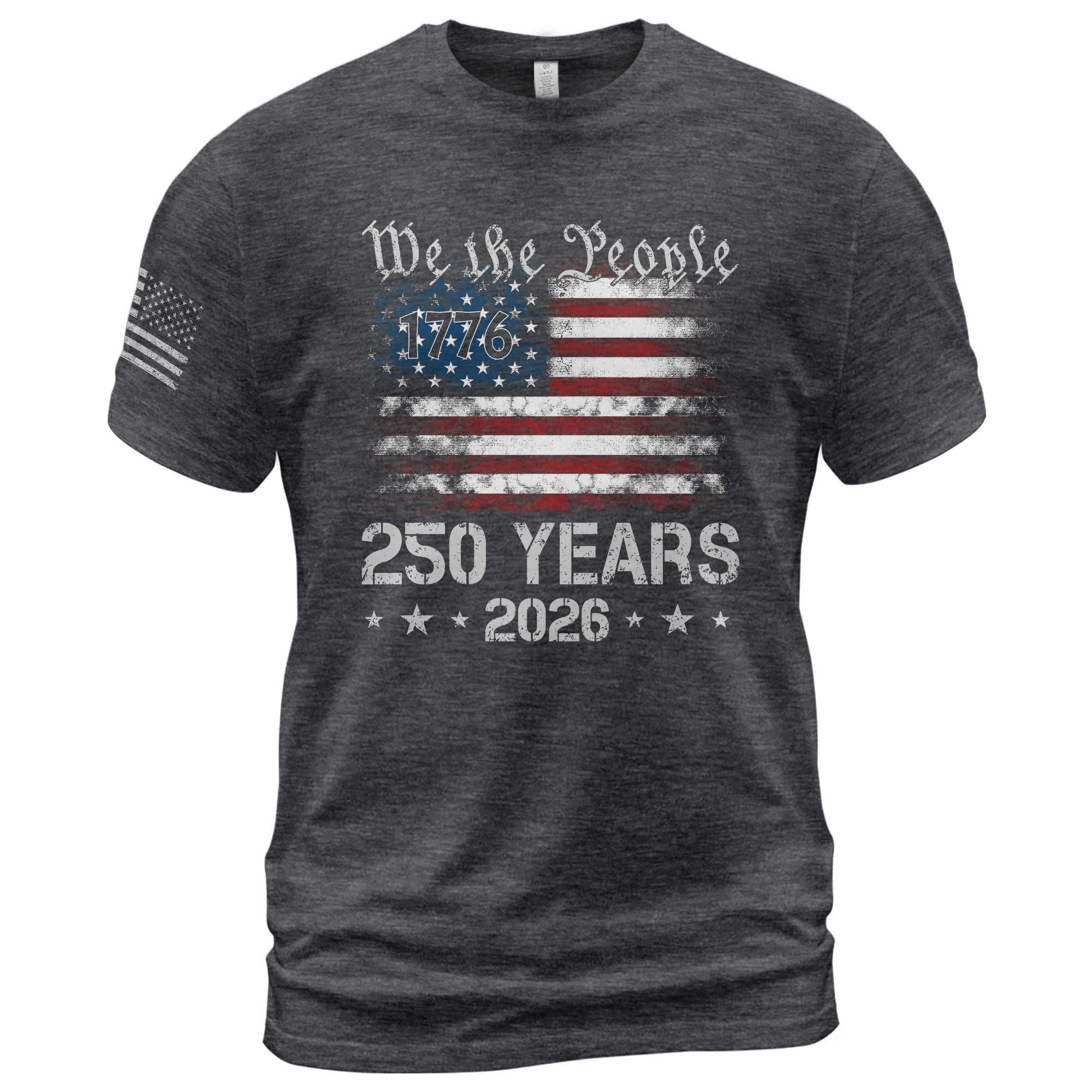 We The People 250 Years Shirt – USA Flag Independence 1776–2026 Tee - Rust Field Wear