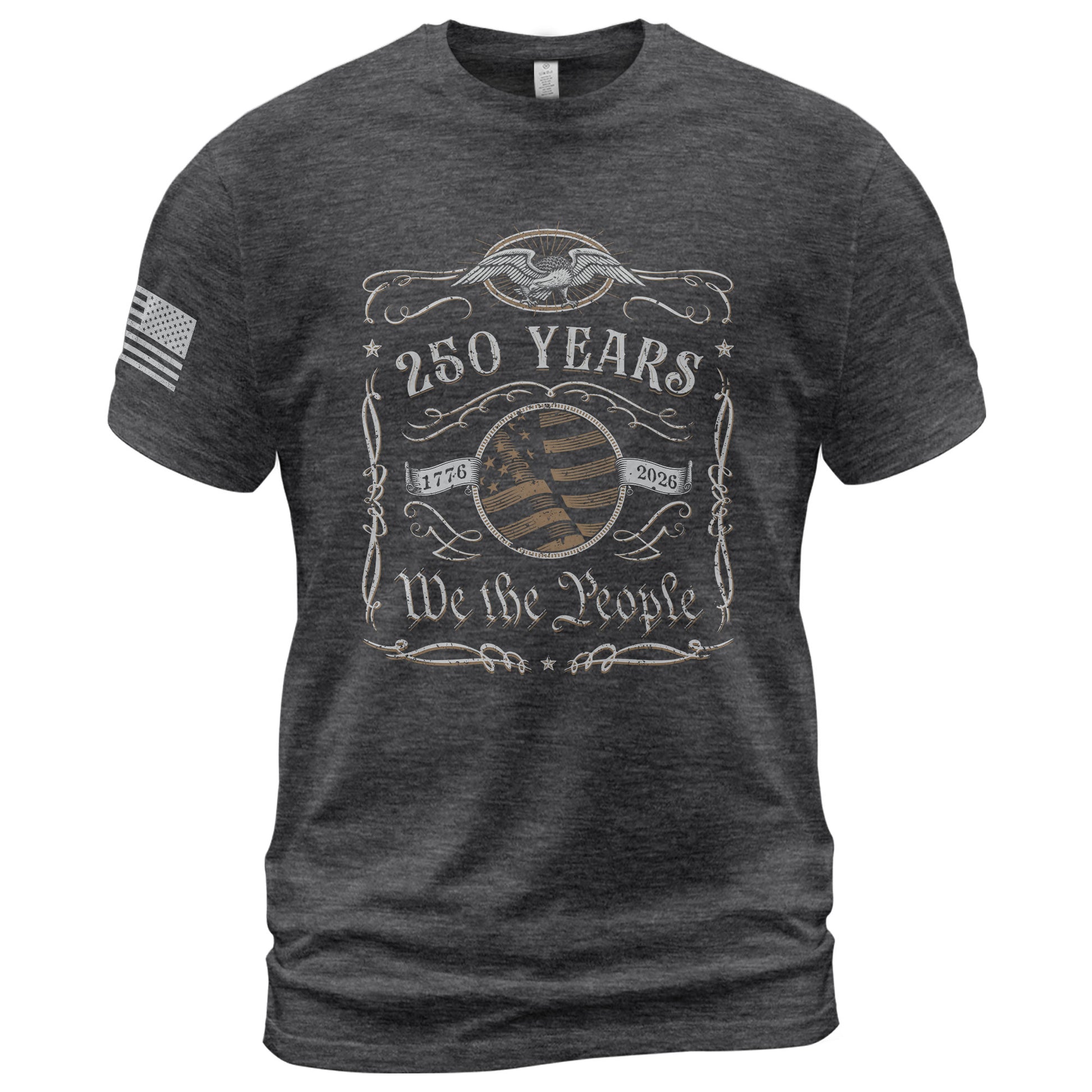 250 Years American Heritage Shirt – Vintage USA Independence Tee 1776–2026 - Rust Field Wear