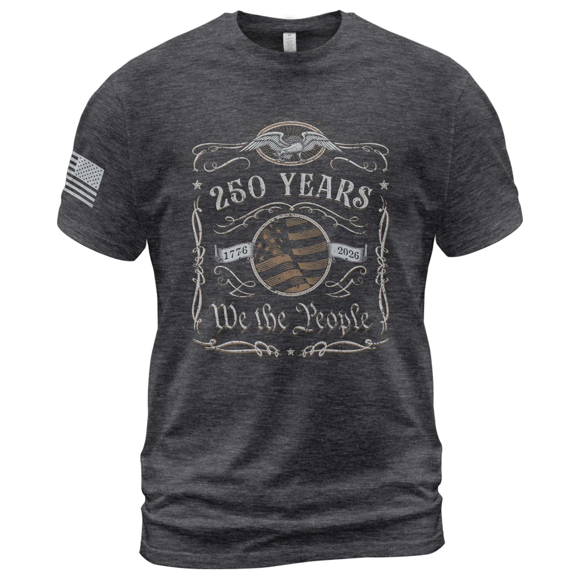 250 Years American Heritage Shirt – Vintage USA Independence Tee 1776–2026 - Rust Field Wear