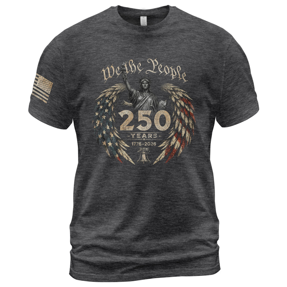 USA 250th Anniversary Shirt 1776-2026 We The People Statue of Liberty Patriotic for Men - Rust Field Wear