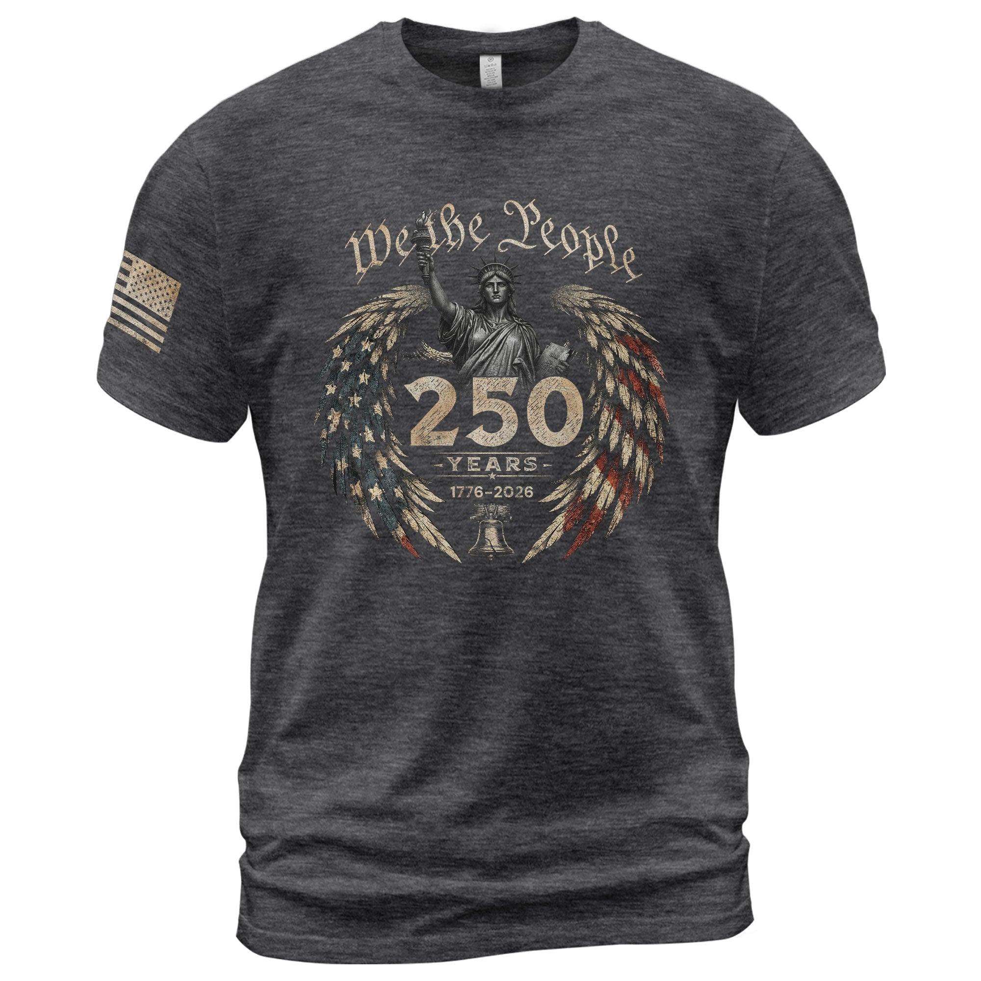 USA 250th Anniversary Shirt 1776-2026 We The People Statue of Liberty Patriotic for Men - Rust Field Wear