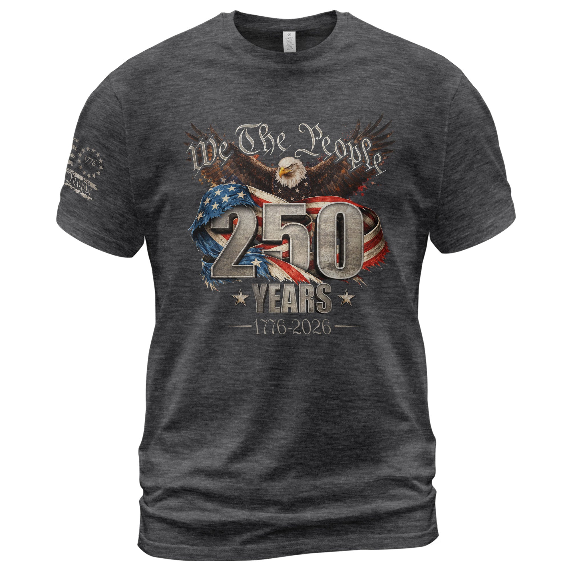 USA 250th Anniversary Shirt 1776-2026 We The People Eagle Patriotic America - Rust Field Wear