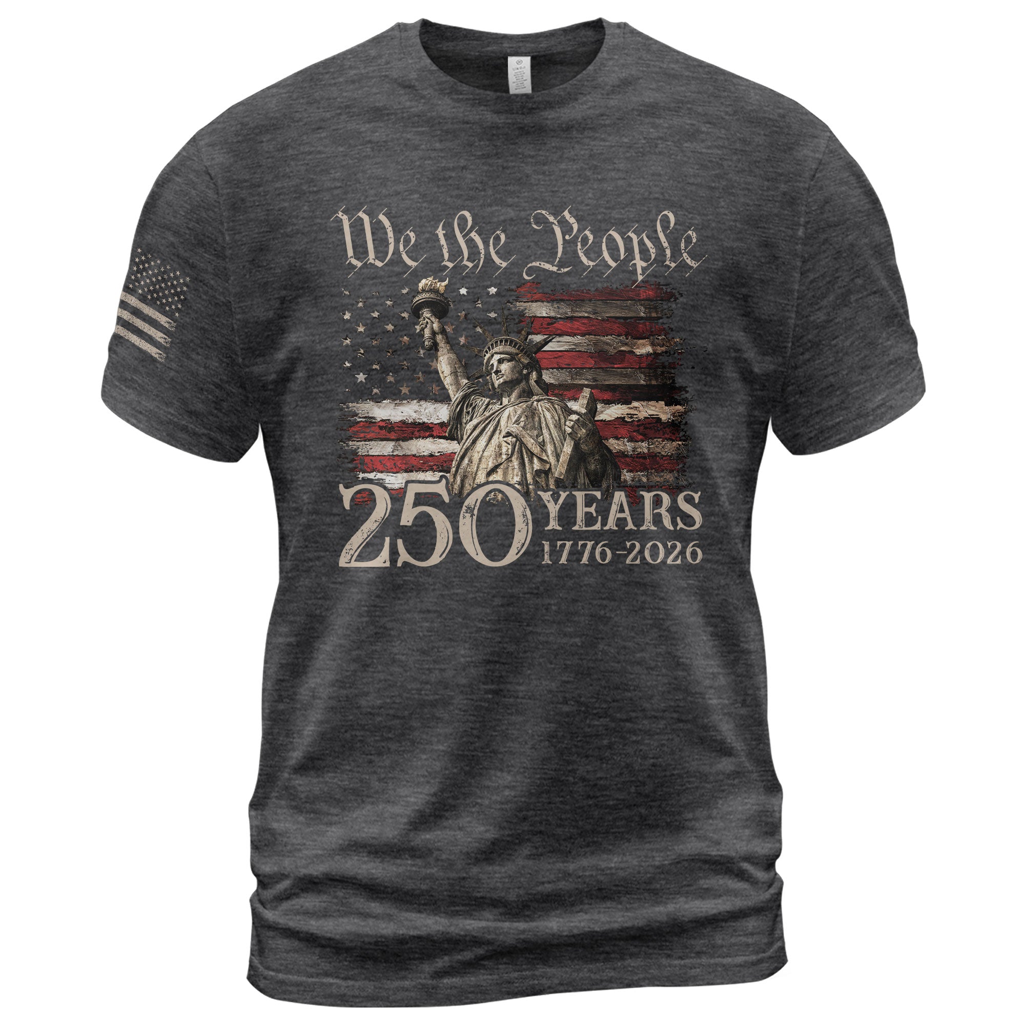 Vintage USA 250th Anniversary Shirt 1776-2026 Statue of Liberty Patriotic - Rust Field Wear