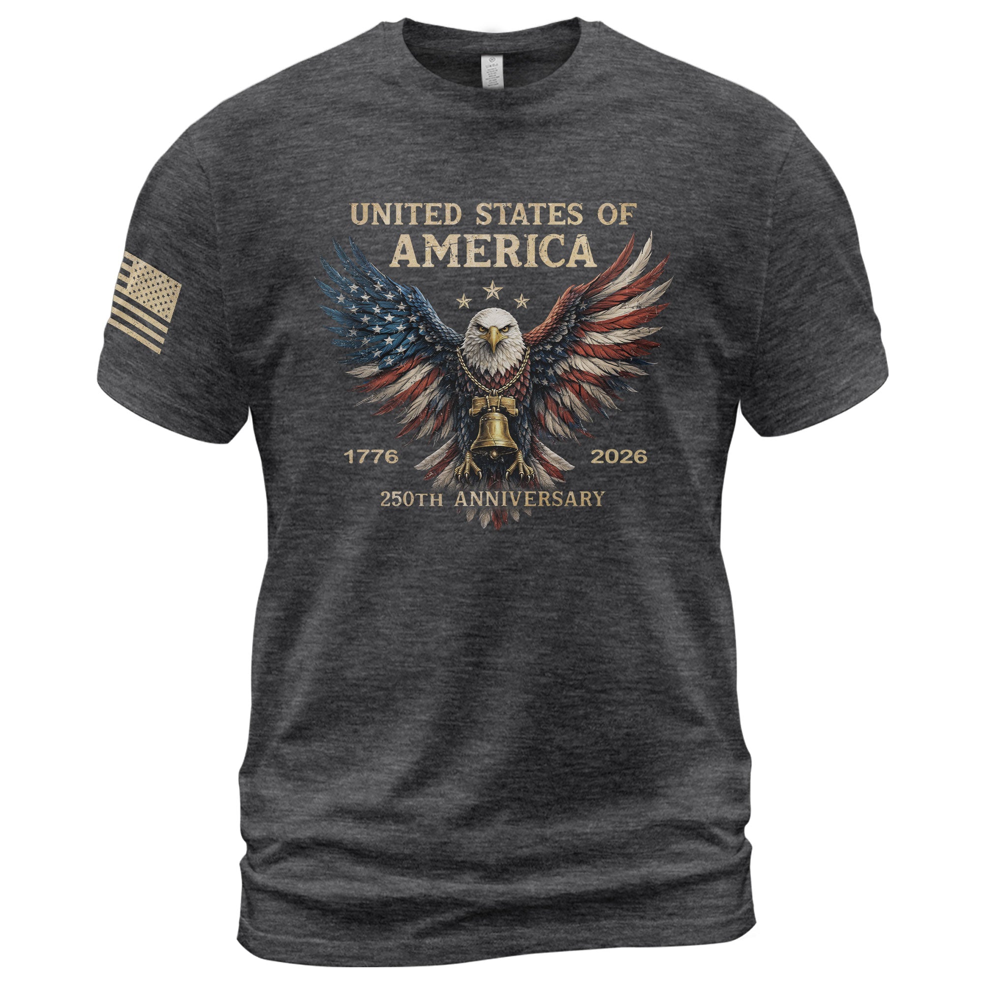 USA 250th Anniversary 250 Years Shirt 1776–2026 American Flag Winged Eagle Patriotic - Rust Field Wear