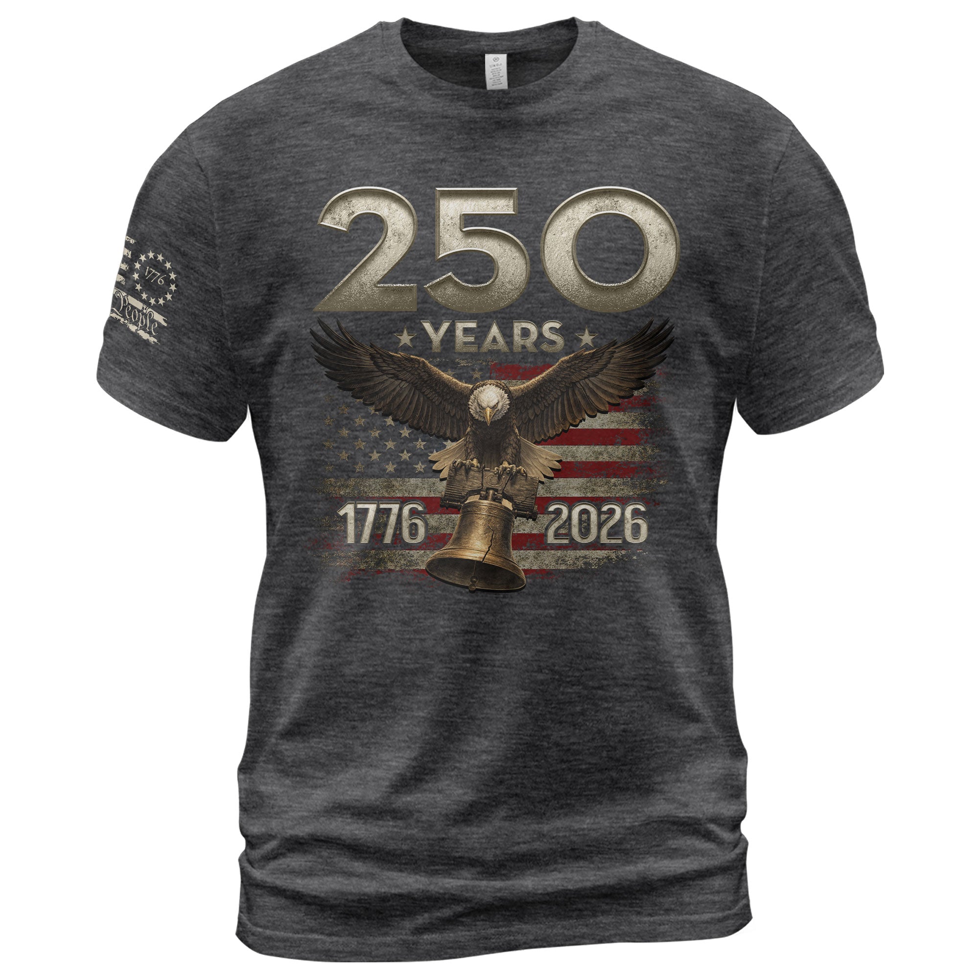 USA 250th Anniversary Shirt 1776-2026 Independence Eagle Liberty Bell Patriotic - Rust Field Wear
