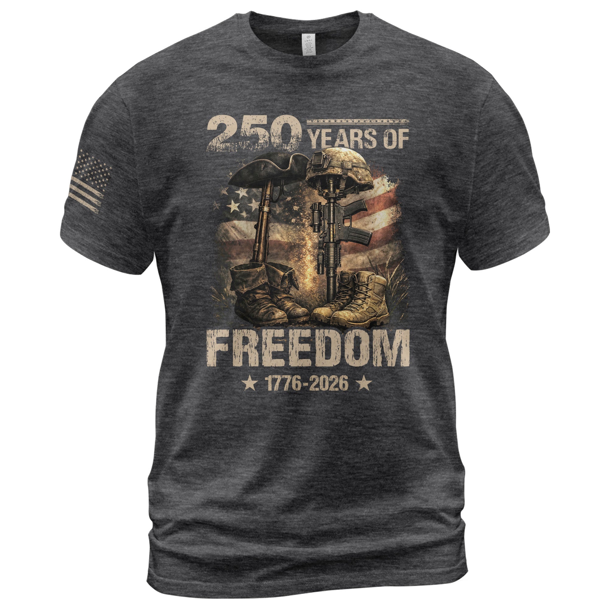 Honoring Past & Present – 250 Years America Anniversary Shirt - Rust Field Wear