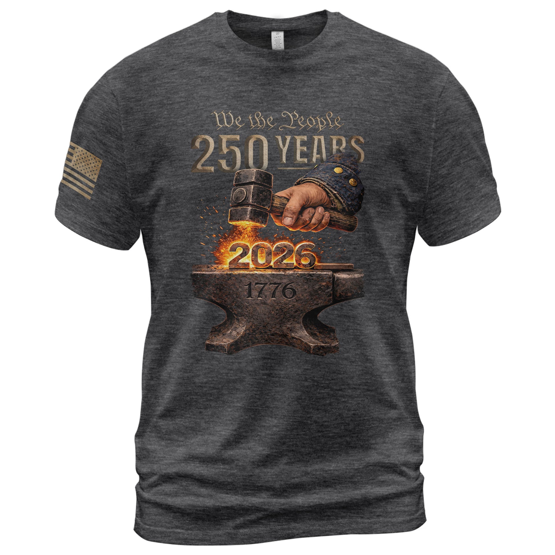 United States 250th Anniversary 250 Years Shirt 1776-2026 Forged in Liberty Patriotic Heritage - Rust Field Wear