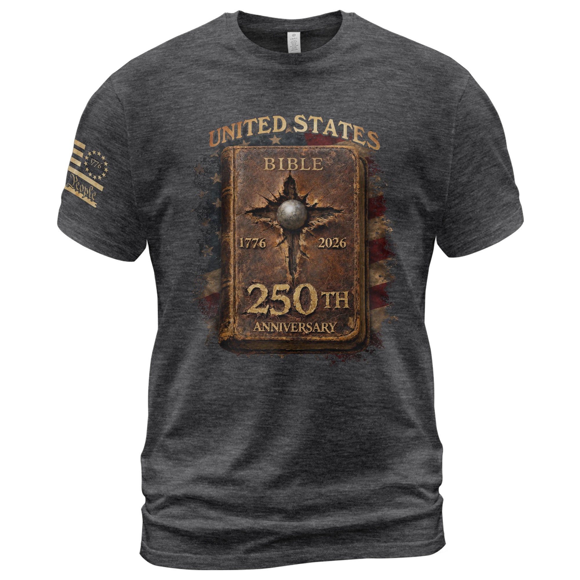 Christian Independence Shirt USA 1776–2026 Patriotic Faith Celebration - Rust Field Wear