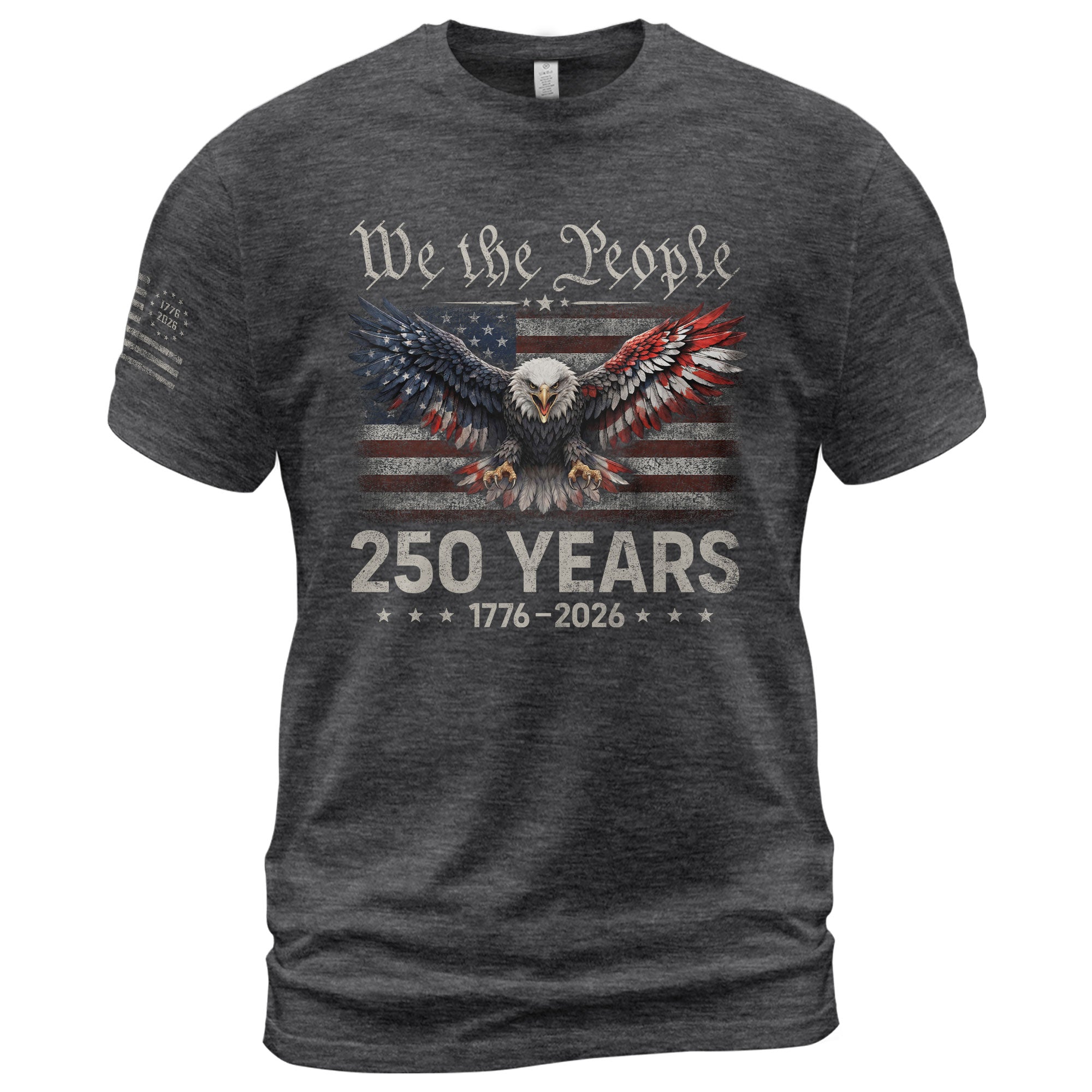 USA 250 Years Anniversary Shirt 1776–2026, Eagle Heritage Tribute - Rust Field Wear