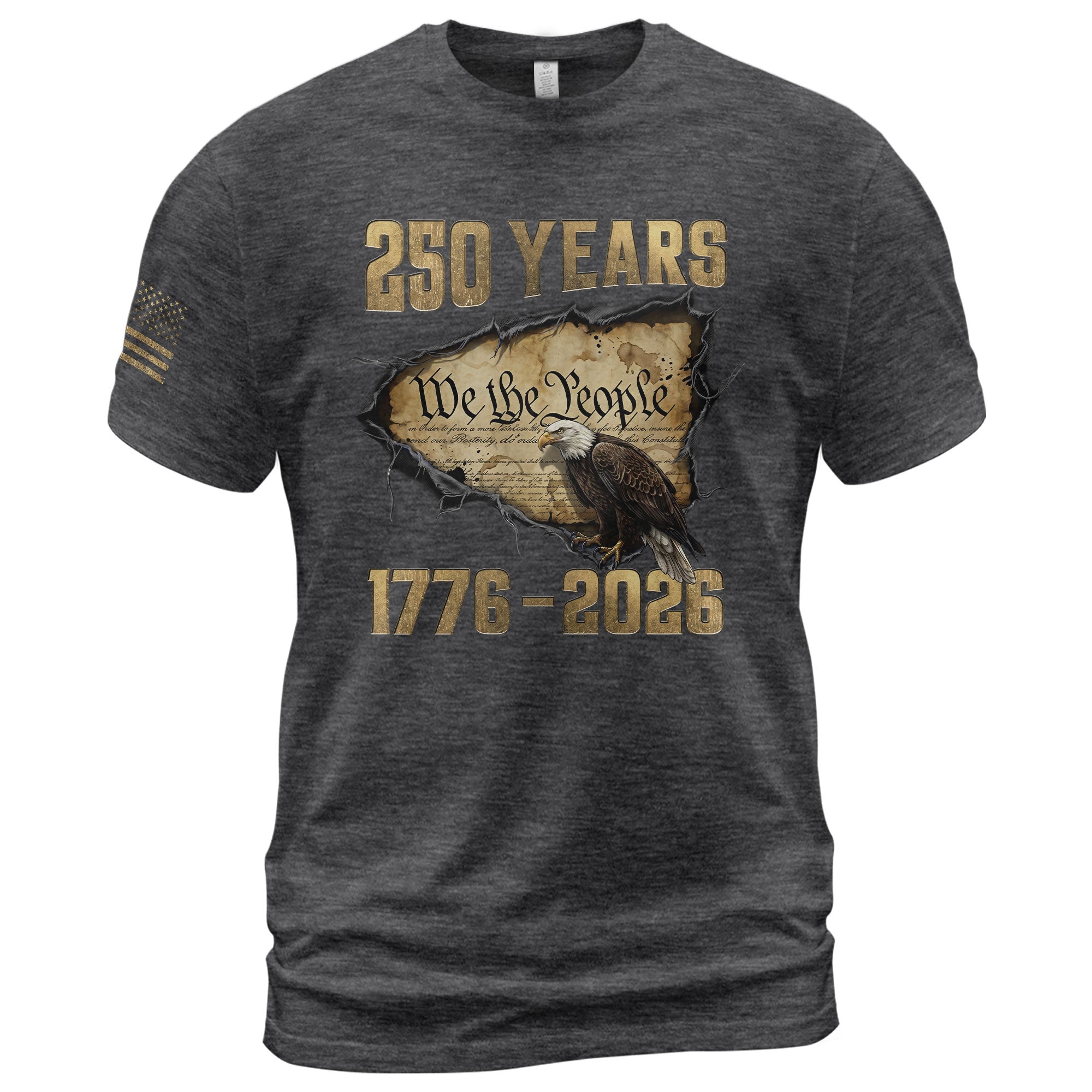 USA 250th Anniversary Shirt 1776–2026, Freedom Past and Present - Rust Field Wear