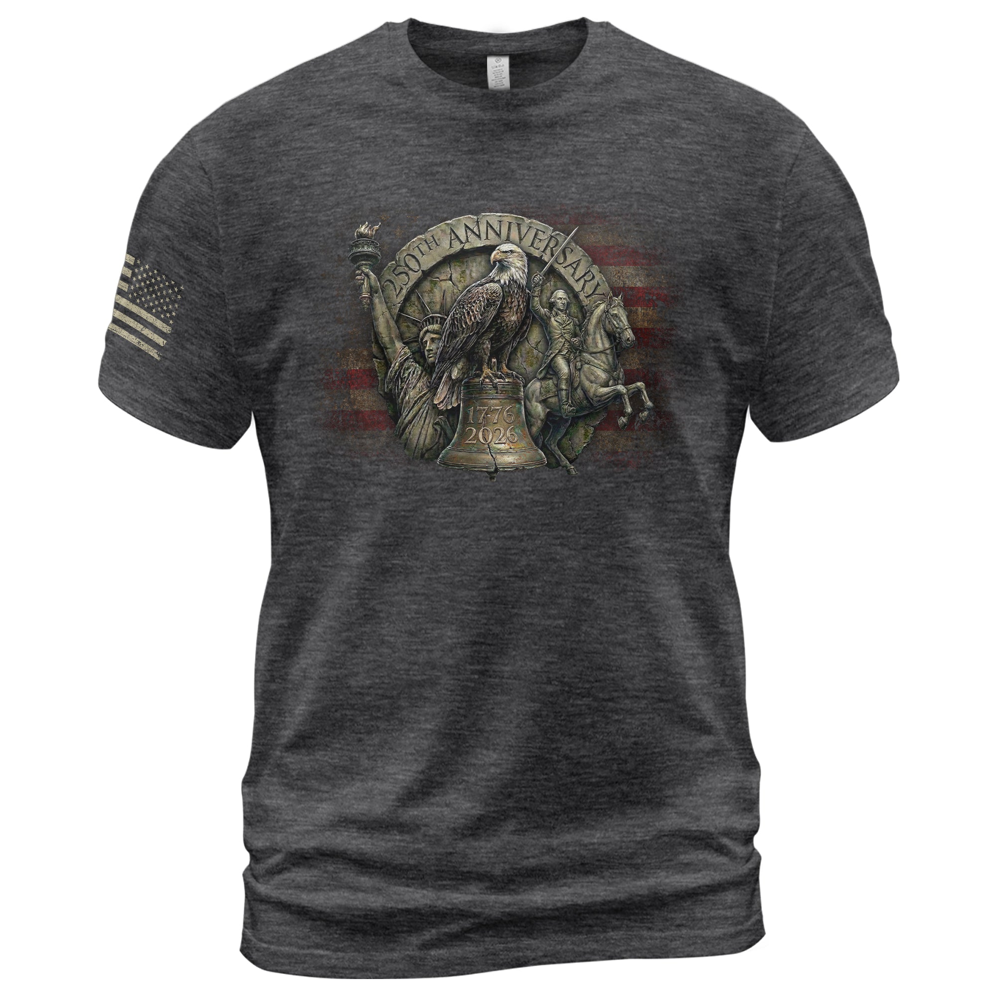 USA 250th Anniversary Eagle Shirt 1776–2026 Patriotic Freedom Heritage Tee - Rust Field Wear