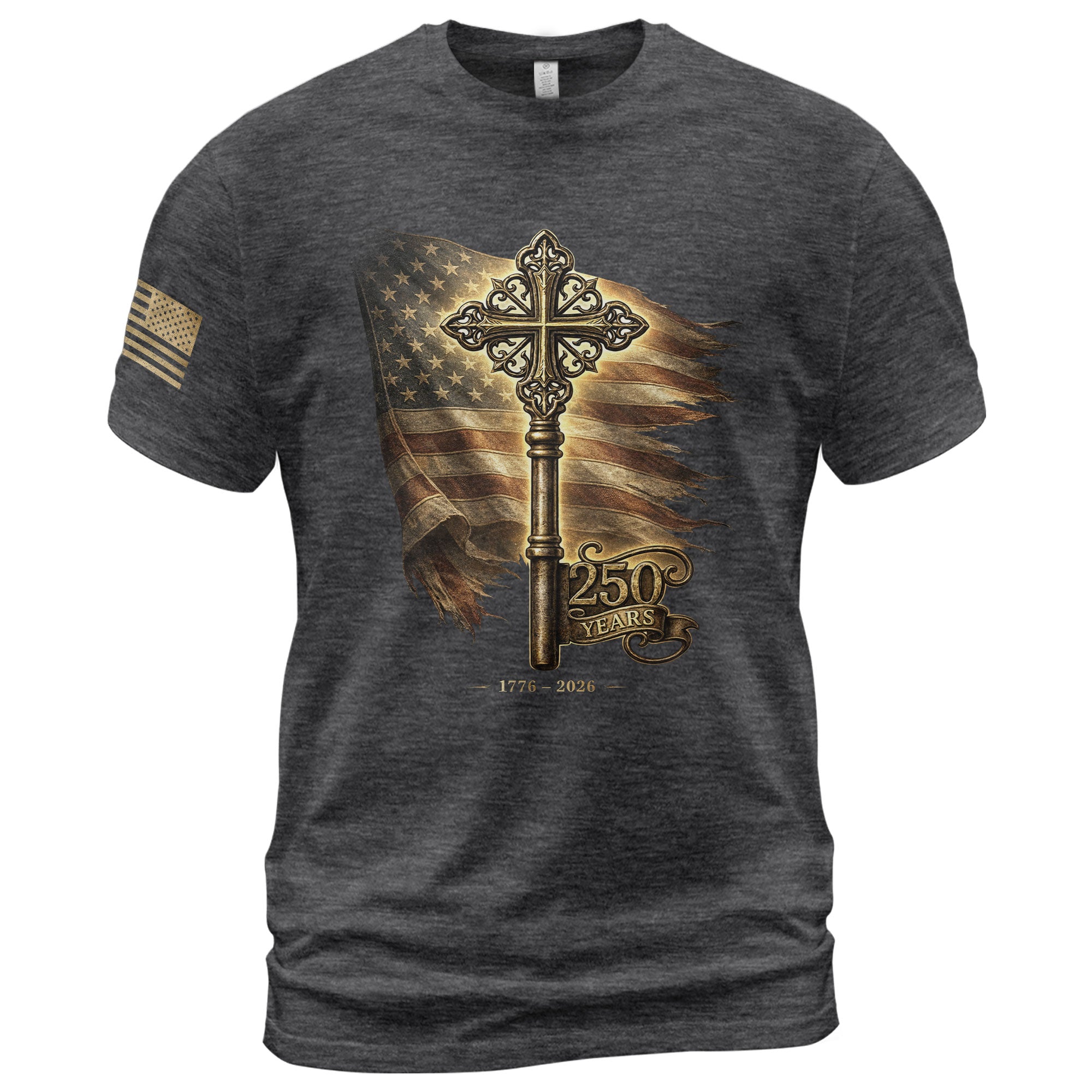 USA 250 Years Freedom Key Shirt 1776–2026 Independence Heritage Shirt - Rust Field Wear