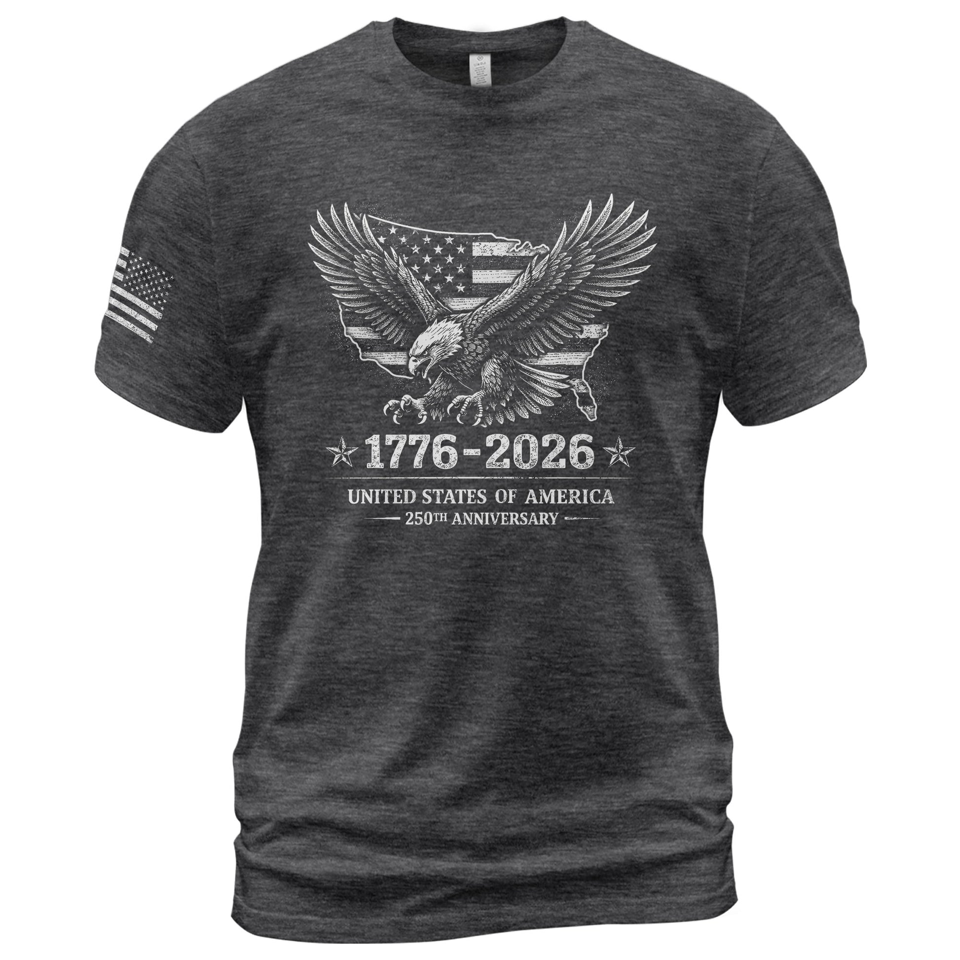 USA 250th Anniversary Shirt 1776-2026 United States of America Patriotic Eagle American Flag - Rust Field Wear