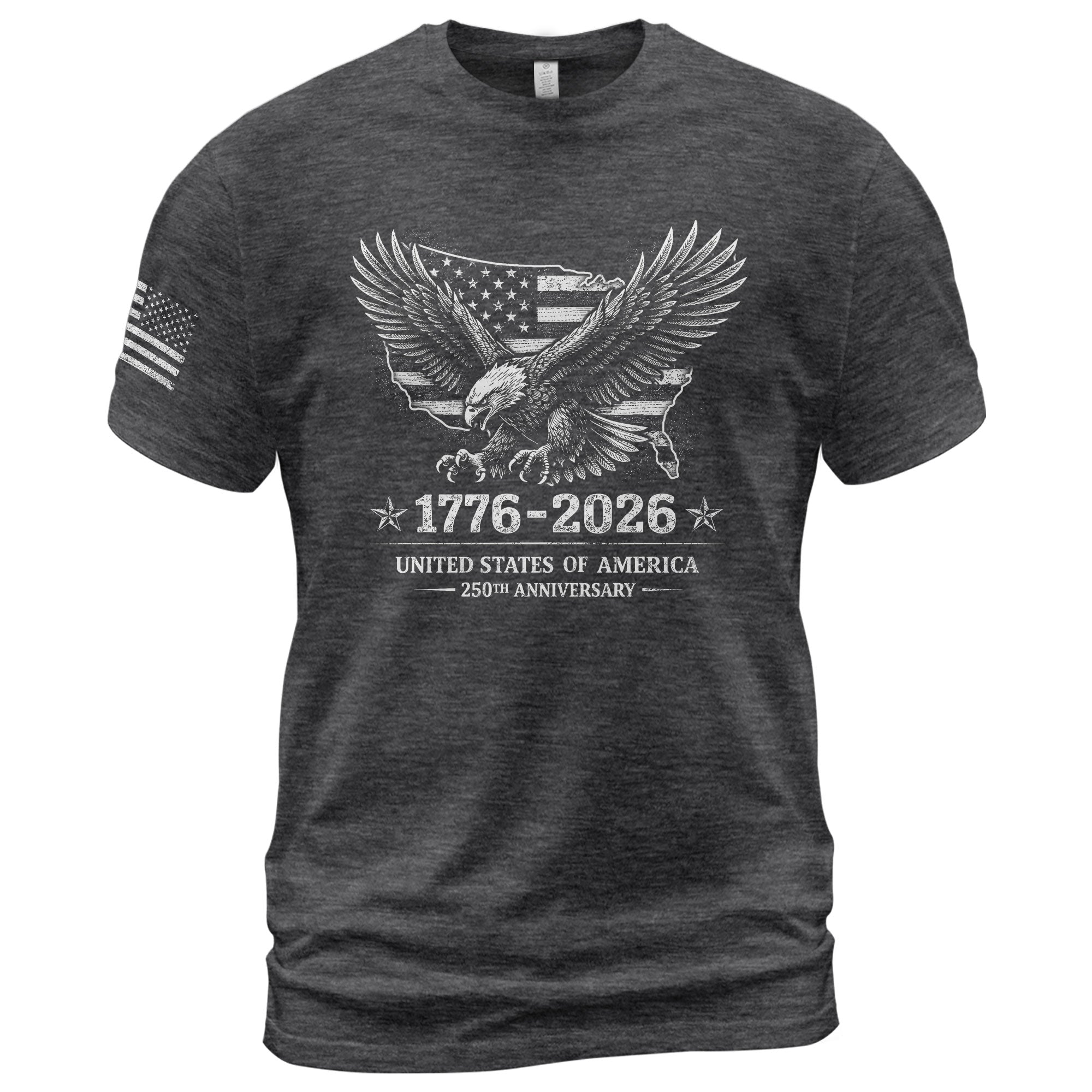 USA 250th Anniversary Shirt 1776-2026 United States of America Patriotic Eagle American Flag - Rust Field Wear