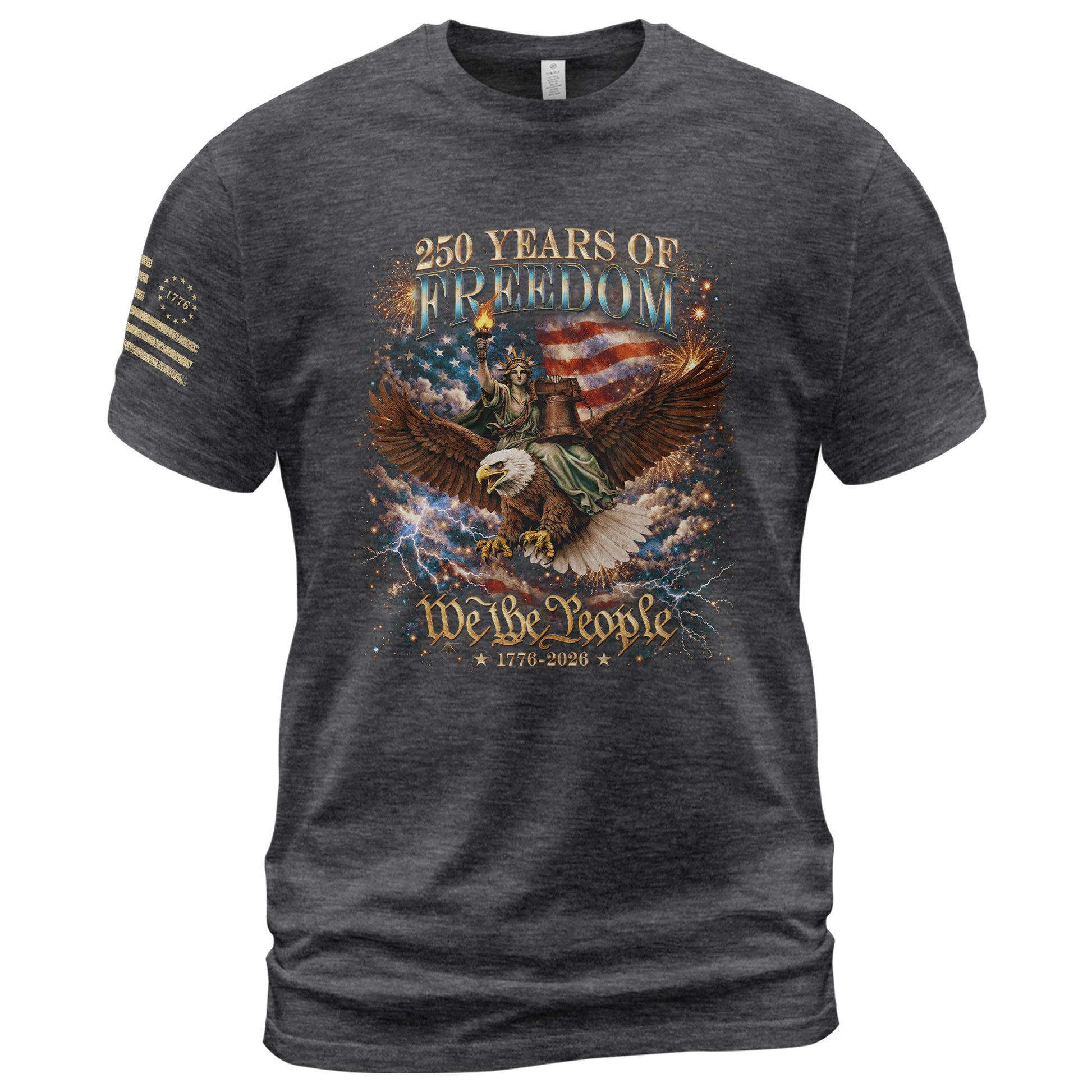 250 Years Of Freedom Shirt - 1776-2026 We The People 250th Anniversary USA Shirt & Merchandise Bootleg Tee - Rust Field Wear