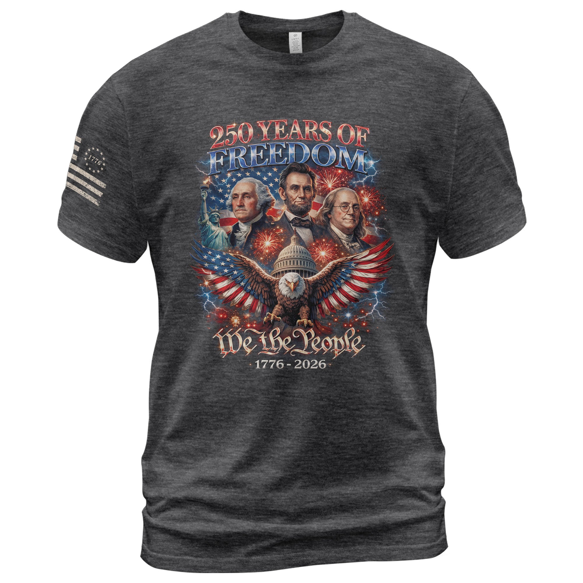 Legends of Liberty USA 250th 250 Years Anniversary Shirt - 250 Years America Anniversary Merchandise We The People 1776-2026 Bootleg Tee - Rust Field Wear