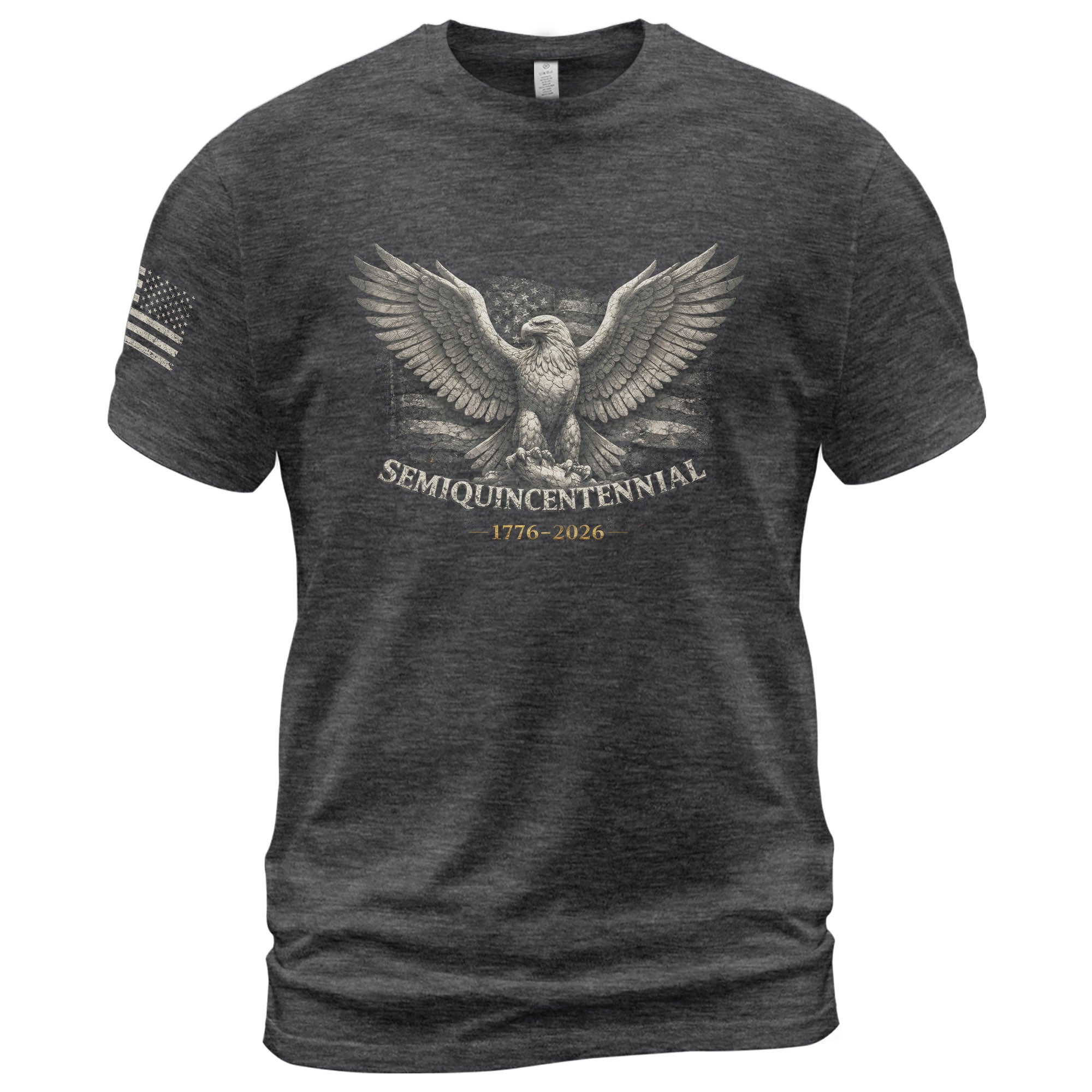 America 250th Anniversary T-Shirt 1776-2026 – USA 250th Birthday Eagle & Flag Tee - Rust Field Wear