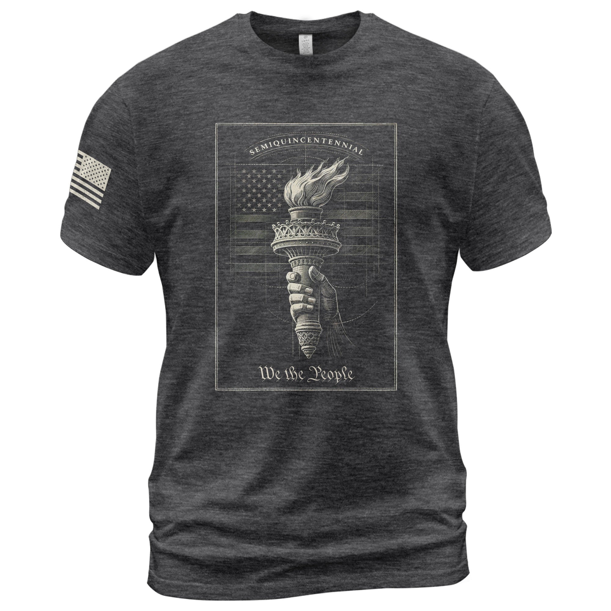 America 250th Anniversary T-Shirt 1776-2026 – We The People Liberty Torch Retro Hoodie Tee - Rust Field Wear