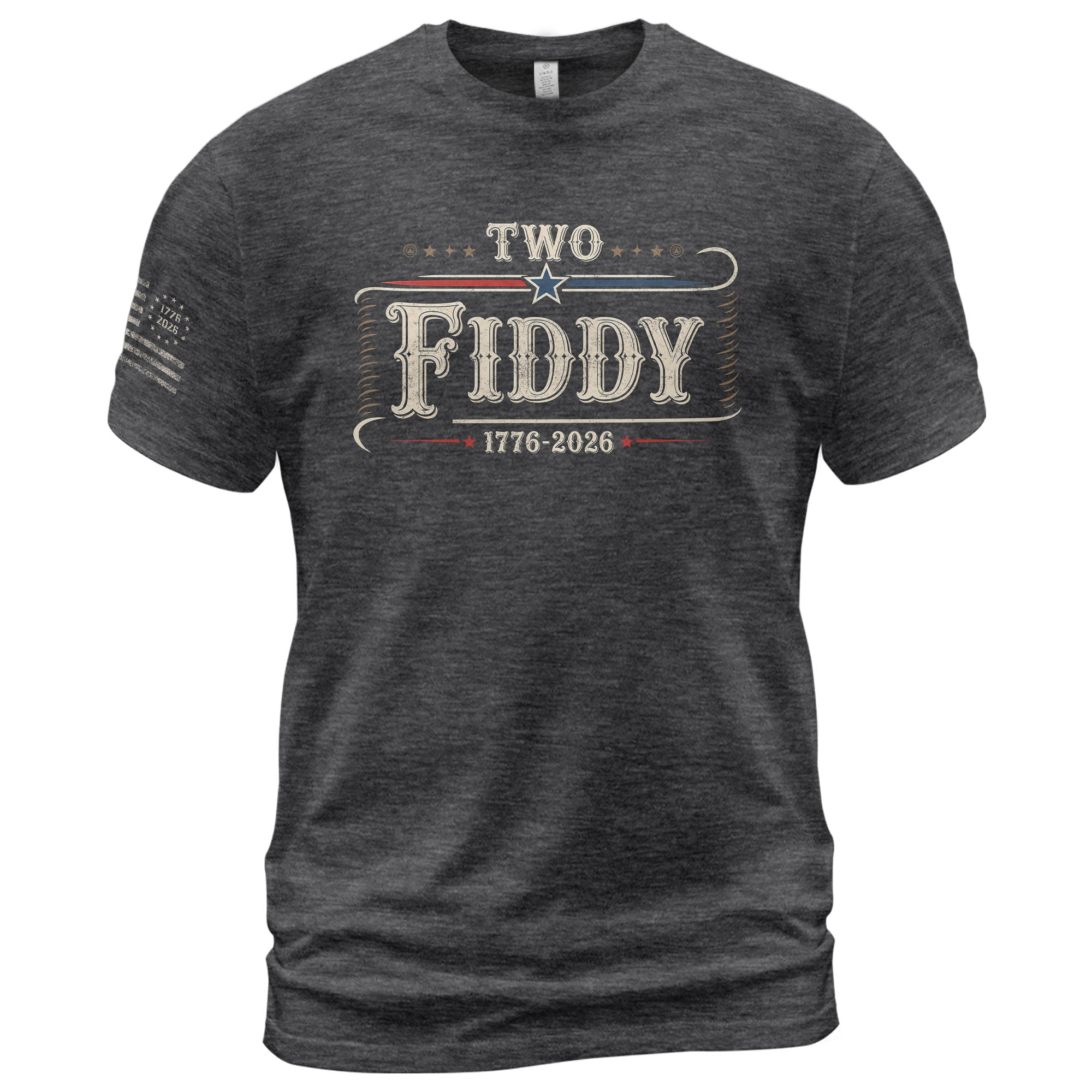 Patriotic Two Fiddy 1776-2026 Shirt - Classic American Anniversary Graphic Style - Rust Field Wear
