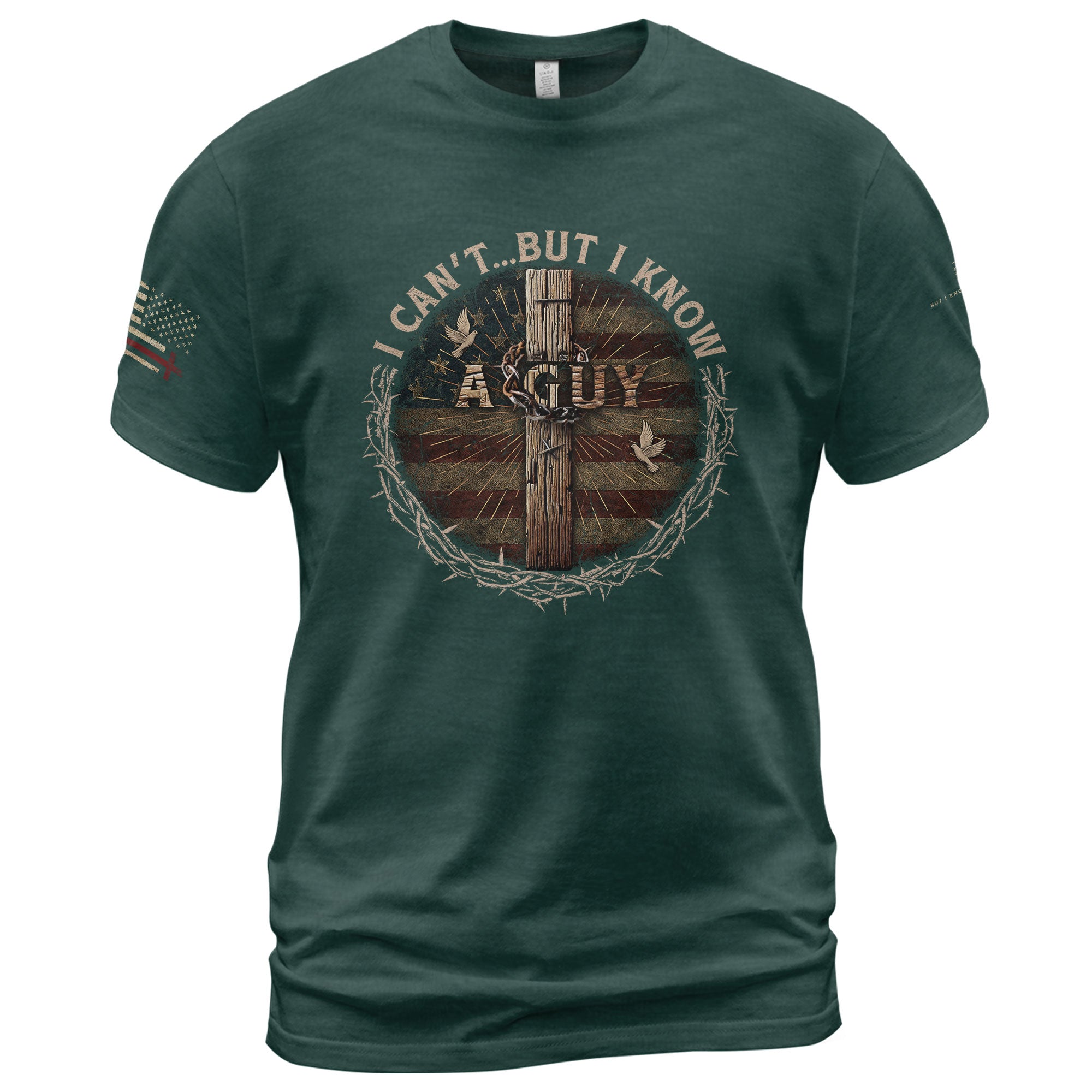Not Me, But I Know Who Can Jesus Is My Strength, Christian Tee Shirts - Faith Shirts for Men - Rust Field Wear