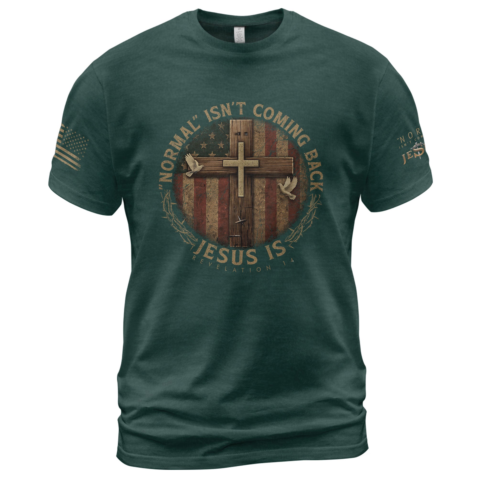 Normal Isn't Coming Back, Christian Shirts for Men - Christian Tee Shirts - Rust Field Wear