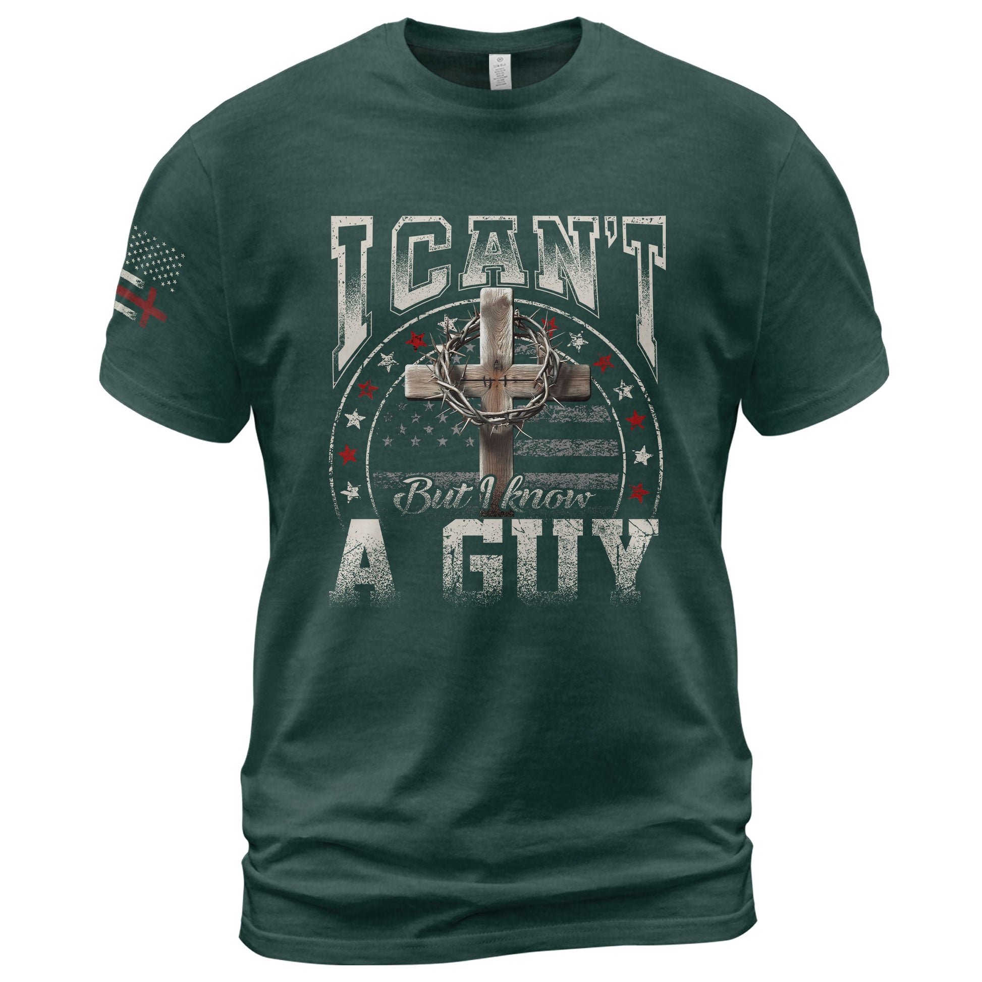 Christian Shirts for Men - I Can’t But I Know A Guy Christian, Christian Tee Shirts - Rust Field Wear