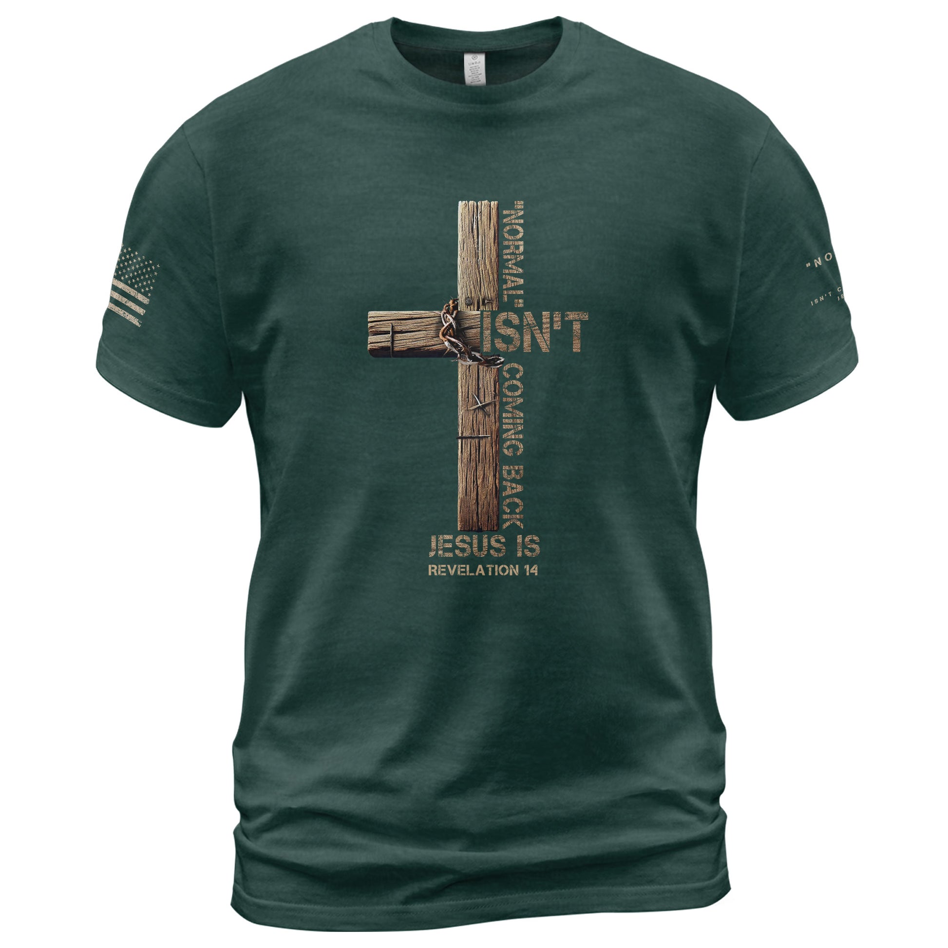Normal Isn’t Coming Back Jesus Is, Christian Tee Shirts - Faith Shirts for Men - Rust Field Wear